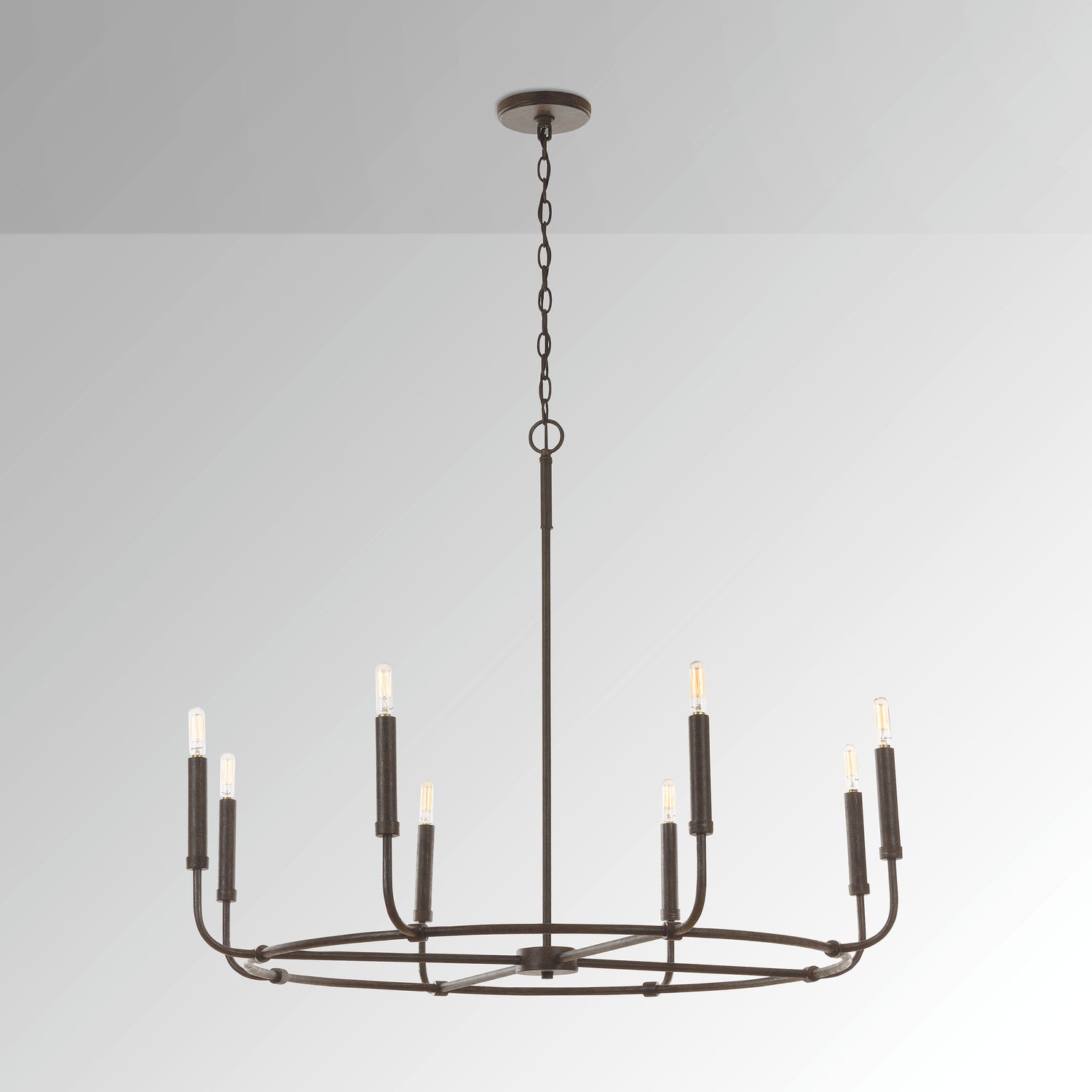 Capital Lighting Eight Light Chandelier - Elegant Crystal Ceiling Fixture for Dining Room & Living Room | Dimmable LED Lighting for Home Decor & Special Occasions