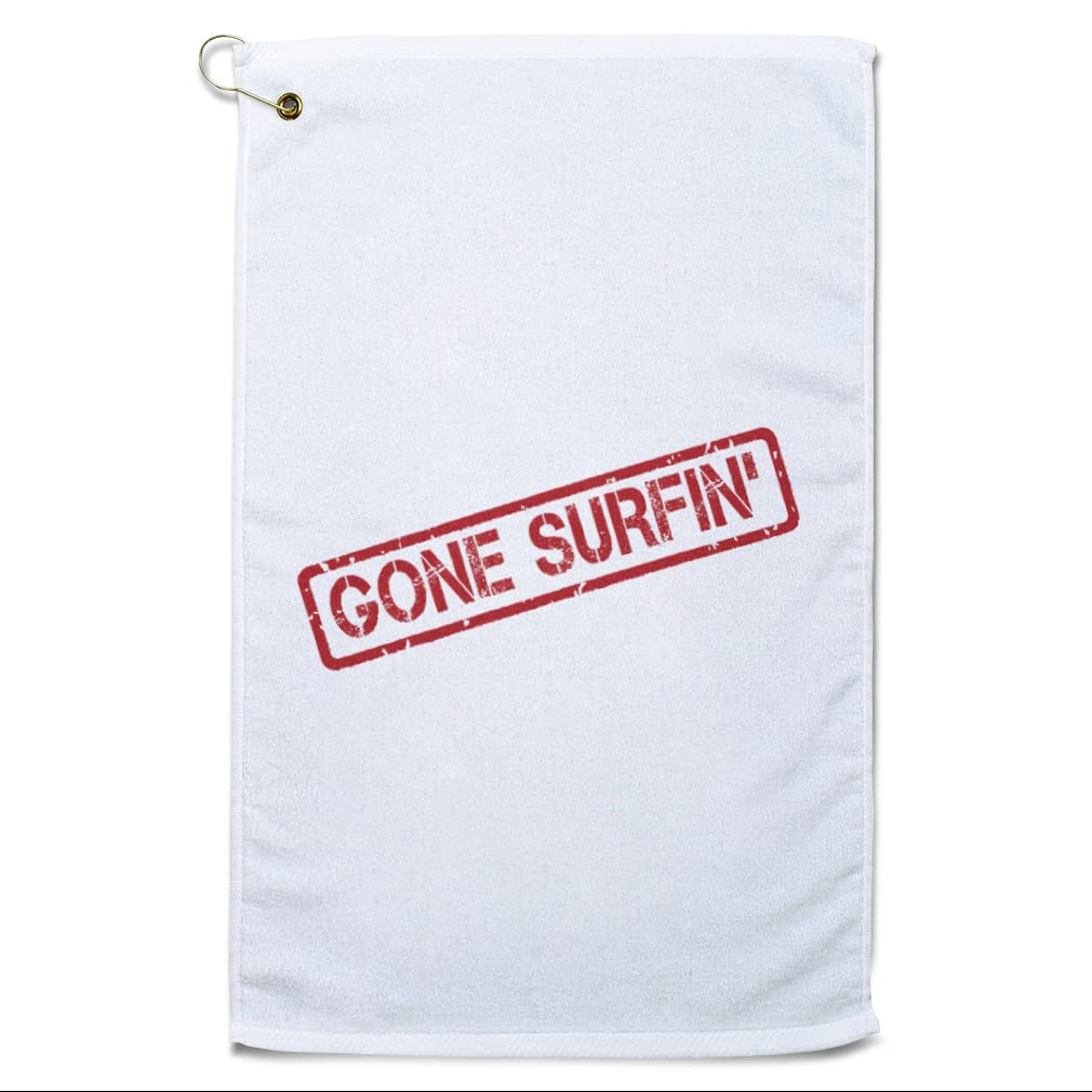 Premium Cotton Golf & Surf Towel - Stylish Print Beach Accessory for Golf, Surfing & Outdoor Activities