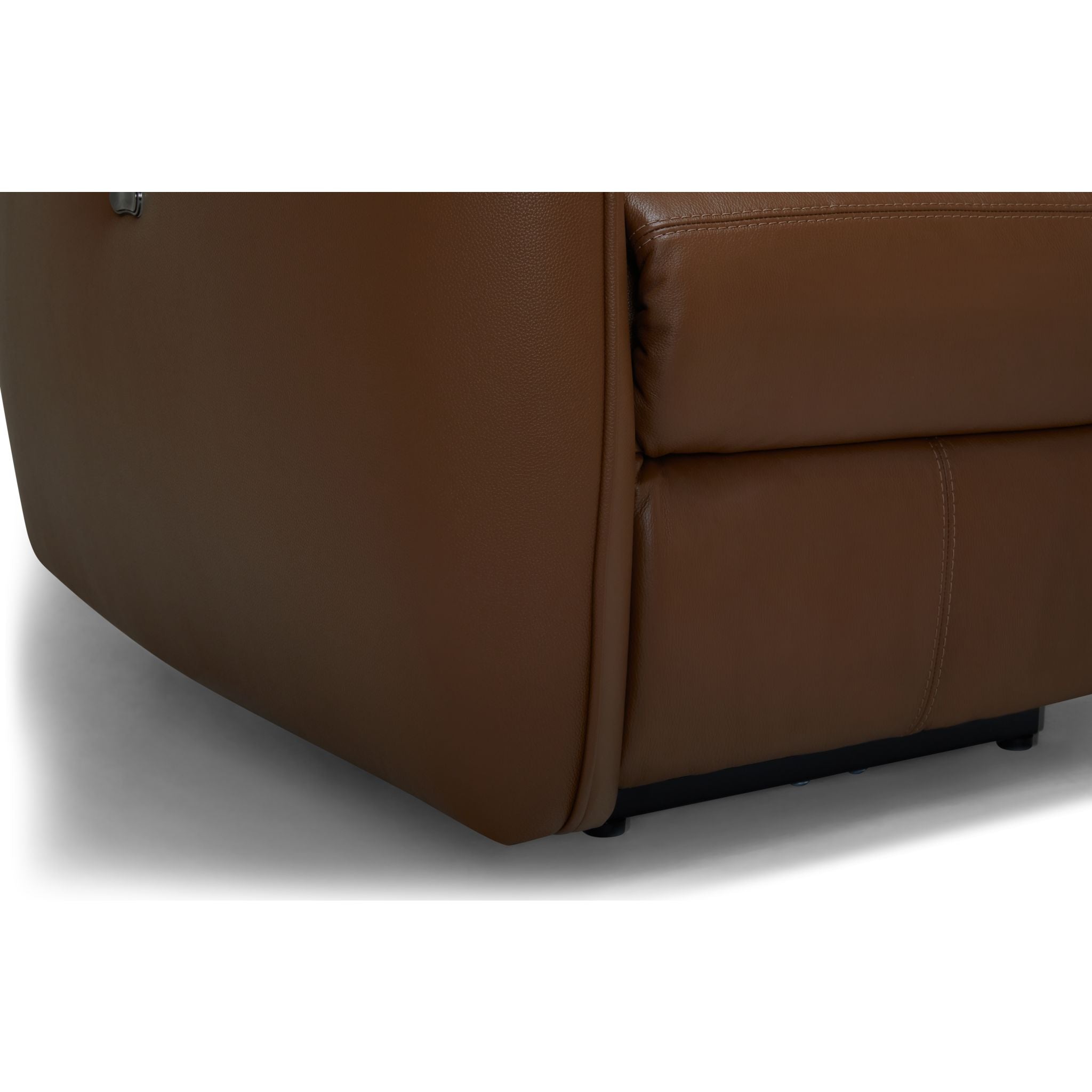 Arlo Power Wall Hugger Recliner Chair - Valencia Biscotti Fabric - Modern Space-Saving Reclining Chair for Living Room, Home Theater & Small Spaces