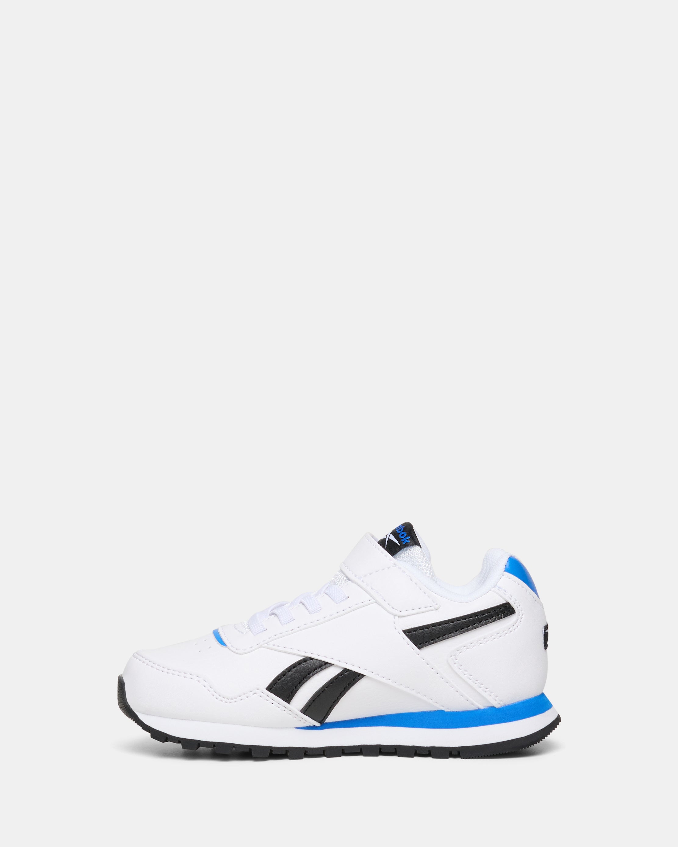 Reebok Royal Glide 1v Sneakers - White, Black & Kinetic Blue Colorway | Men's Casual Walking Shoes for Gym, Work & Everyday Wear