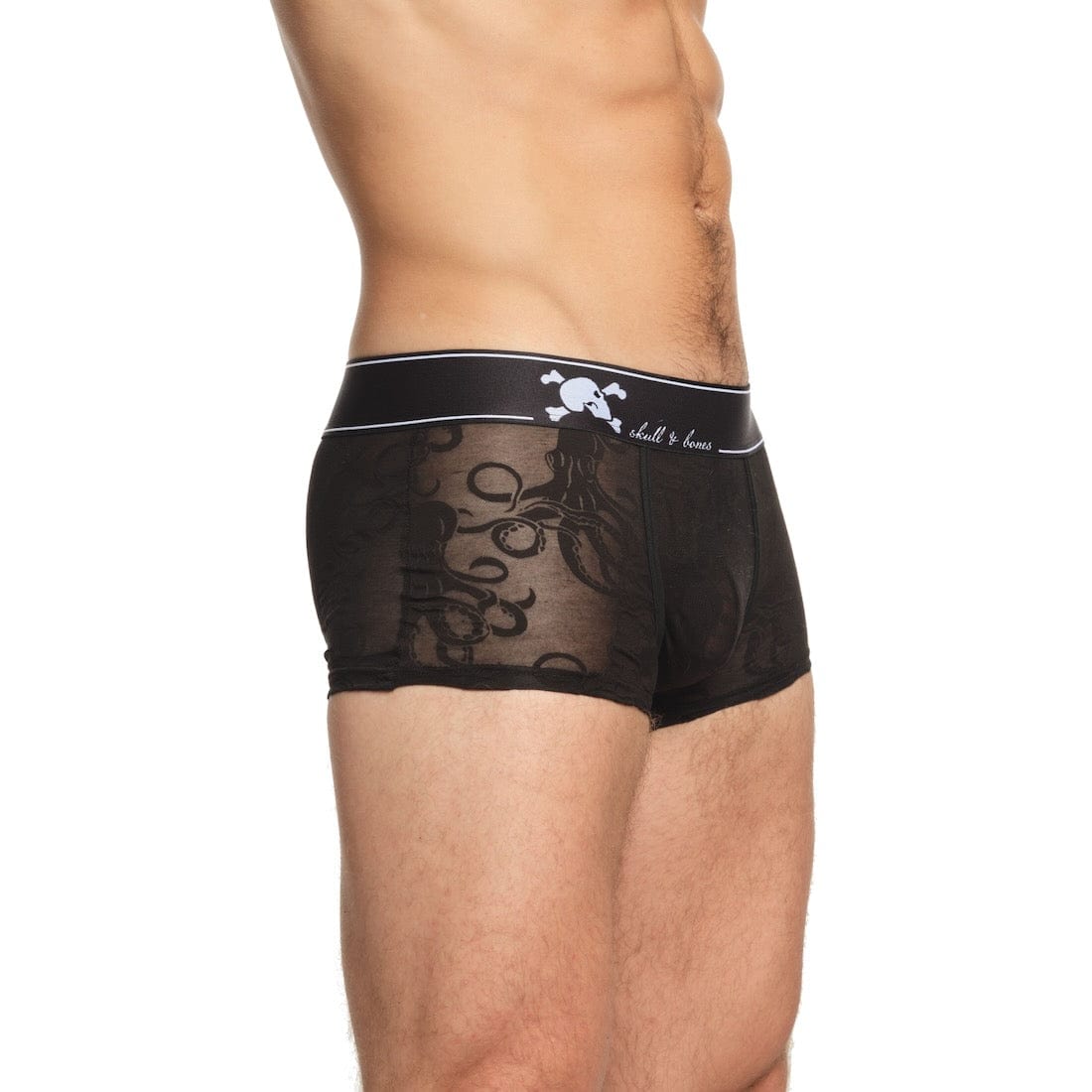 Octopus Burnout Black Trunk - Stylish Vintage-Inspired Swimwear for Men | Perfect for Beach, Pool, and Summer Vacations
