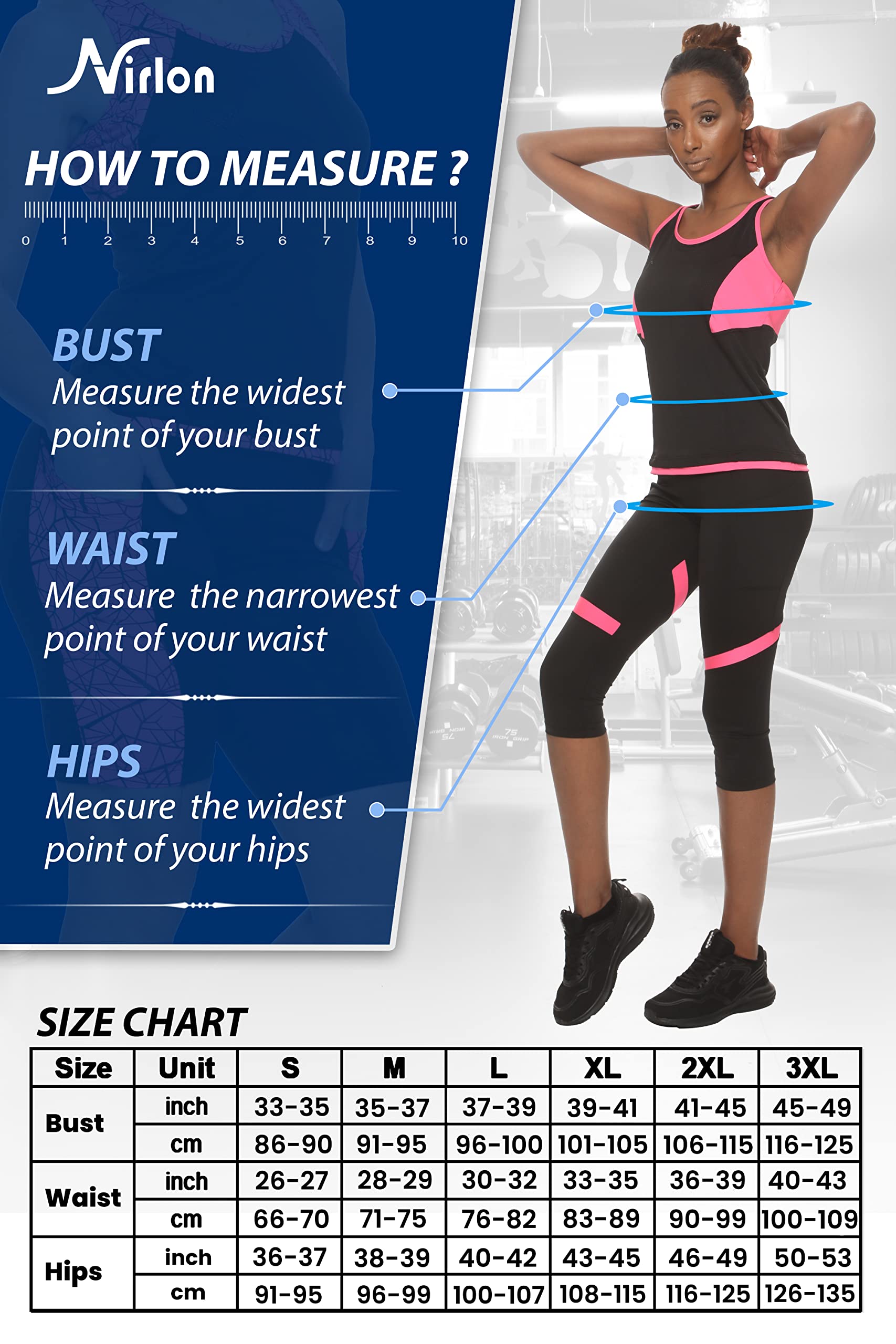 Nirlon Women's Athletic Tops - Breathable Workout Shirts for Gym, Yoga & Running - Regular & Plus Size Activewear (30003) | Perfect for Fitness Training, Cardio Exercises & Outdoor Sports