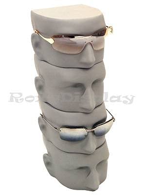 4-Pack Male Mannequin Head Display Stand for Glasses & Eyewear - Perfect for Retail Stores, Opticians & Eyewear Showcases