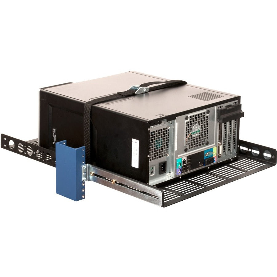 1U 28-Inch Universal Fixed Shelf - 150 lb Capacity for 4-Post & 2-Post Server Racks - Ideal for Data Center & Network Equipment Organization