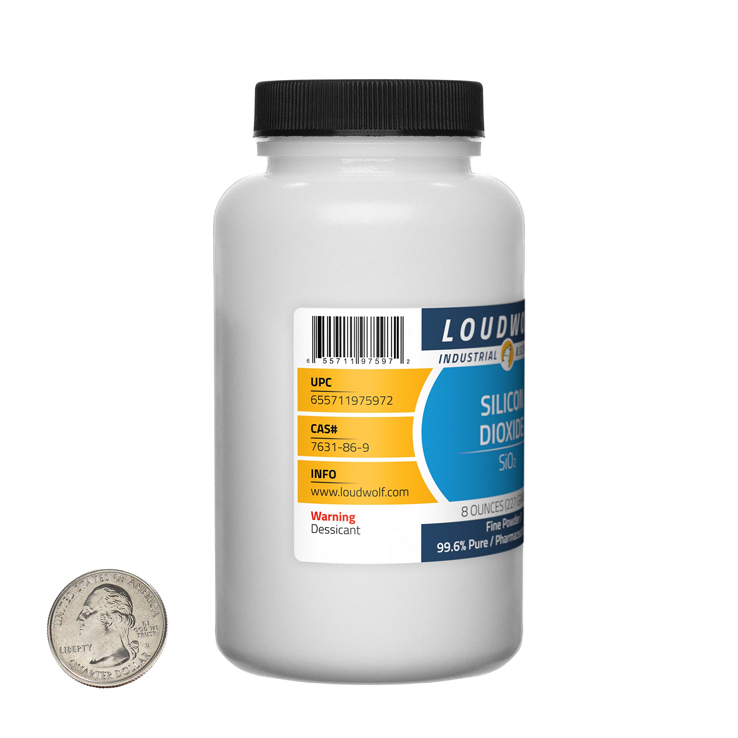 99.6% Pure Pharmaceutical Grade Silicon Dioxide Fine Powder - 3 Pounds (6 Bottles) - Ideal for Supplements, Cosmetics & Food Additives