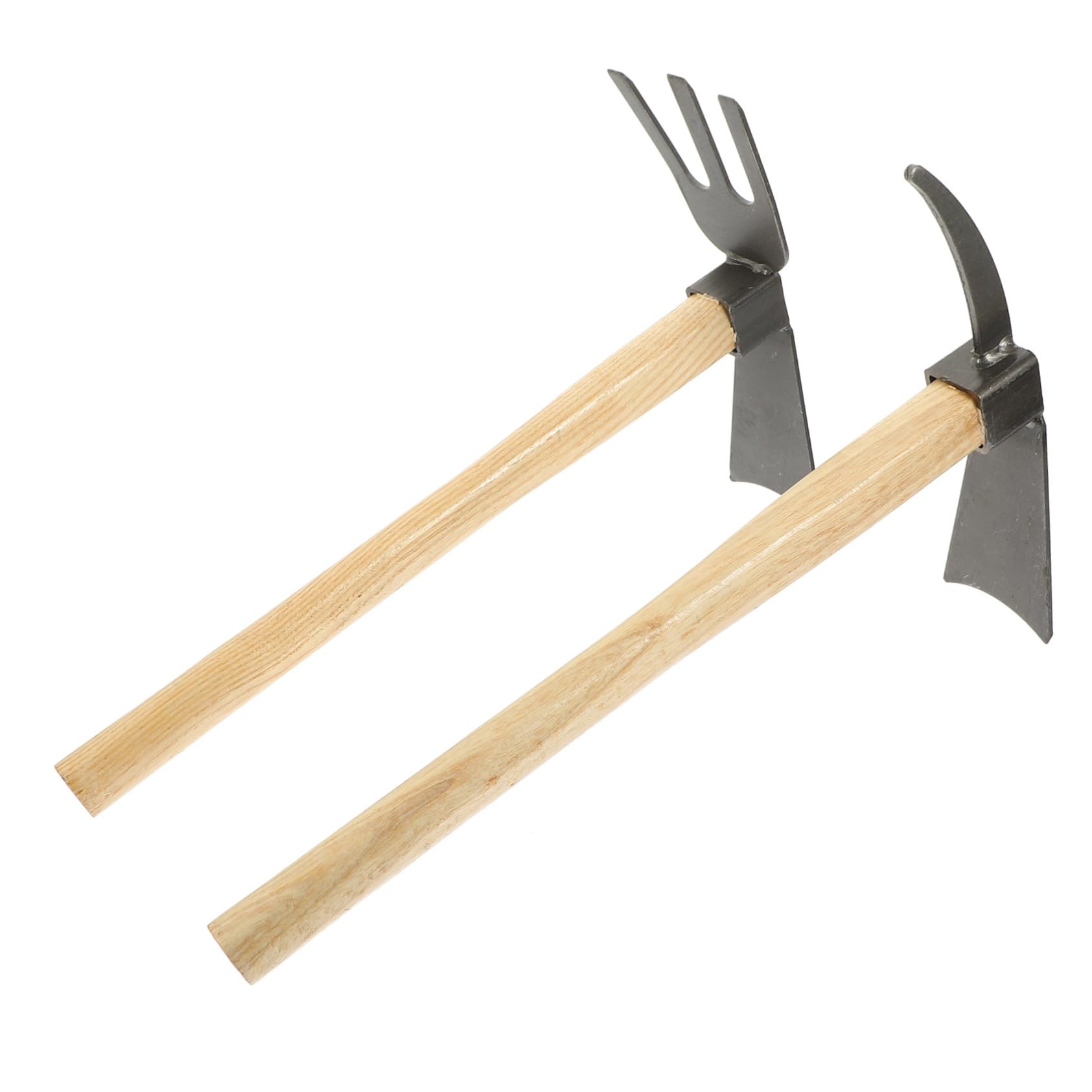 2 Pack Heavy Duty Garden Hoes - Ergonomic Handle Weeding & Soil Cultivation Tools for Outdoor Gardening, Landscaping, and Yard Work