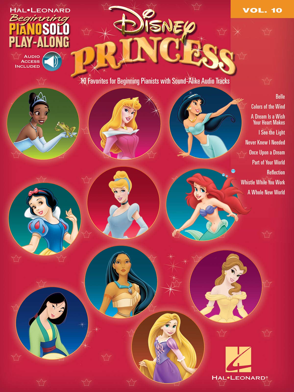 Disney Princess Piano Solo Play-Along Book Volume 10 - Easy Piano Sheet Music for Beginners | Perfect for Kids, Students & Disney Fans | Home Practice, Music Lessons & Gift Giving