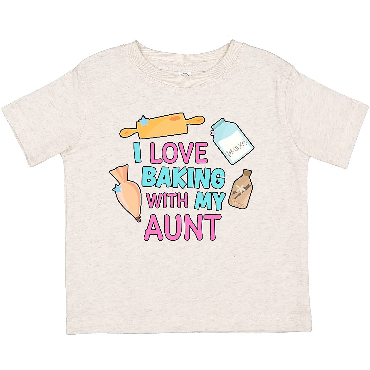 I Love Baking with My Aunt Toddler T-Shirt | Cute Baking-Themed Kids Shirt | Fun Cooking Outfit for Toddlers | Perfect for Family Baking Activities & Kitchen Playtime