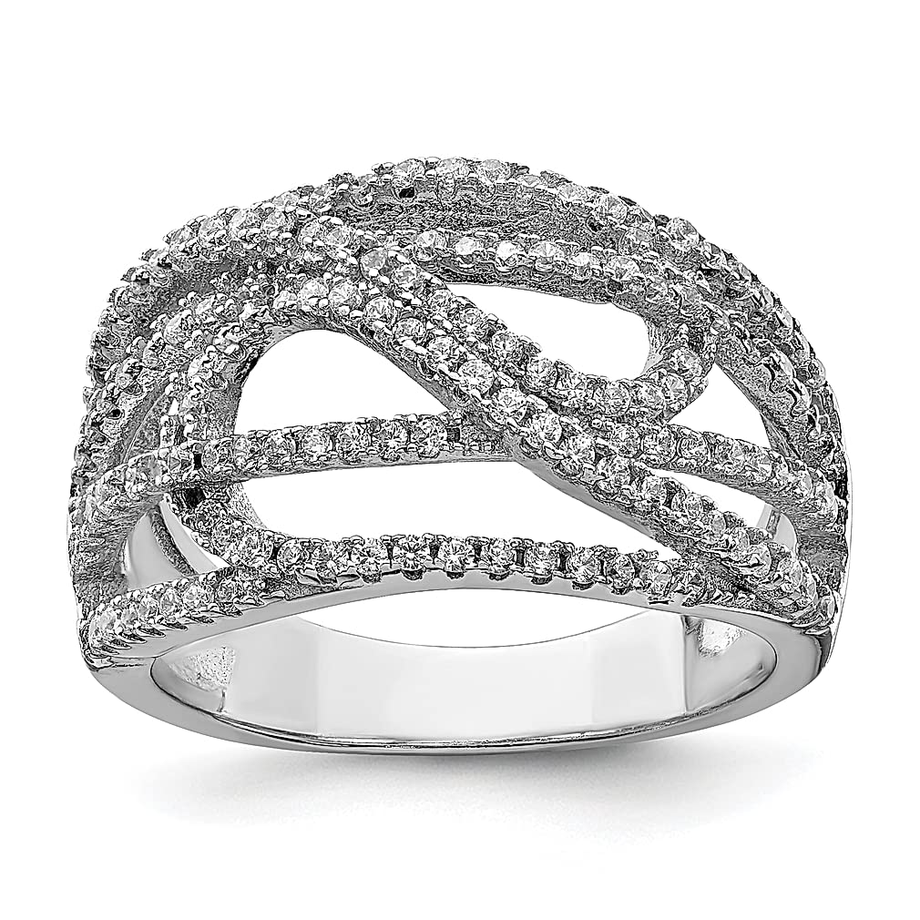 925 Sterling Silver Cubic Zirconia CZ Ring for Women - Elegant Fine Jewelry Gift for Her - Perfect for Anniversaries, Birthdays & Special Occasions
