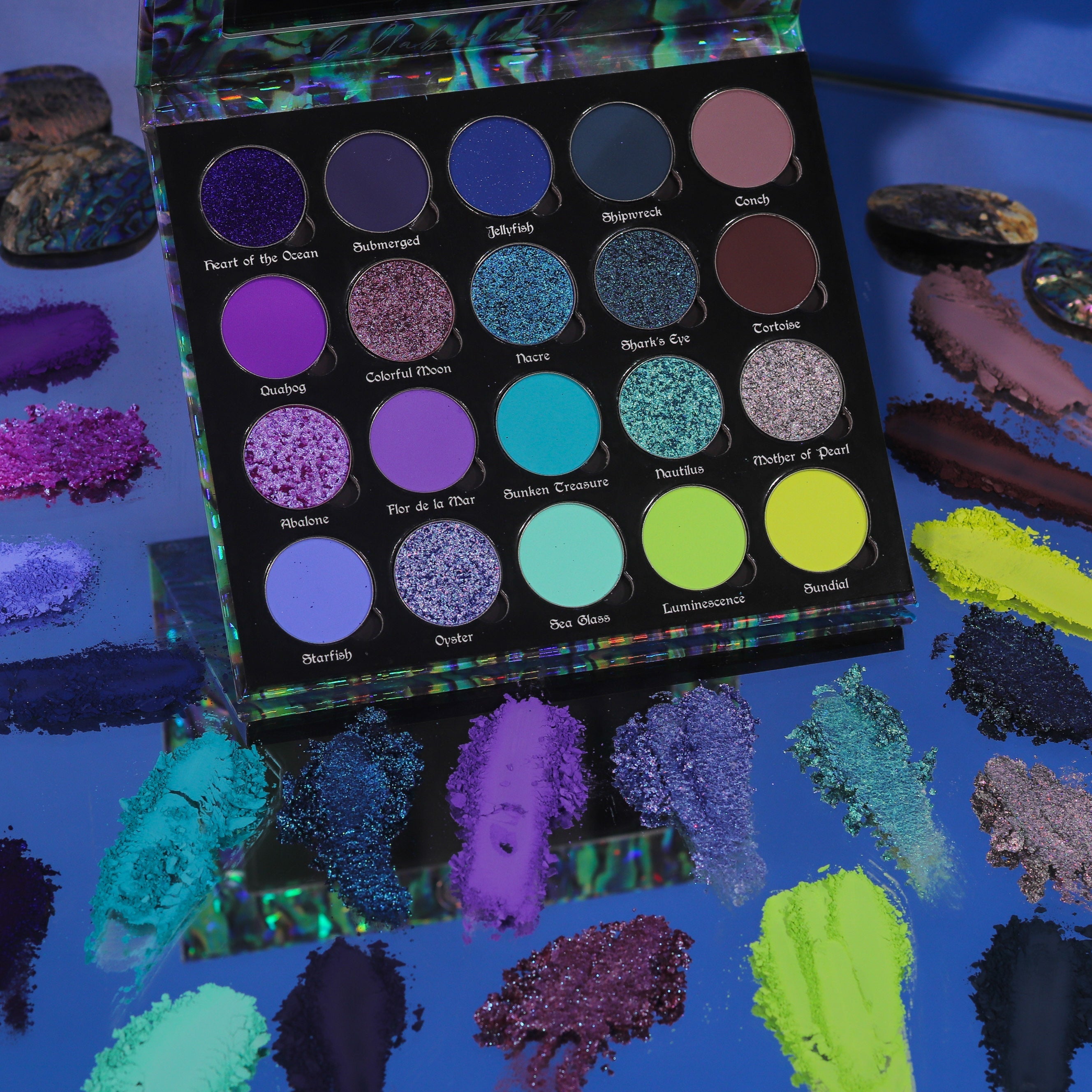 Ocean Jewel Eyeshadow Palette - 12 Vibrant Matte & Shimmer Shades for Stunning Eye Makeup | Perfect for Day & Night Looks, Parties & Special Occasions