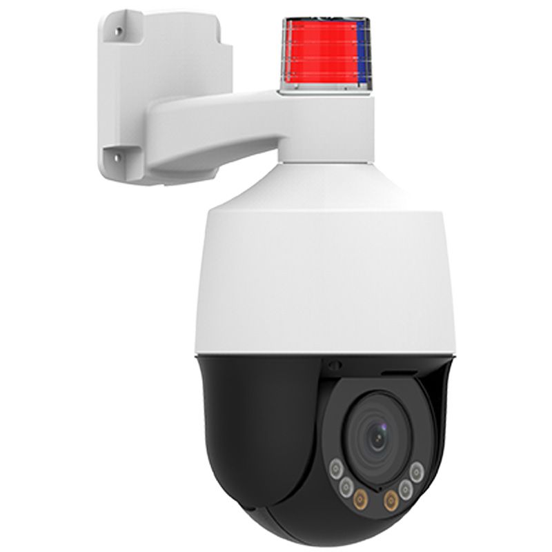 Alibi Vigilant Performance Series 5MP IllumiNite Starlight 4X IP Varifocal Mini PTZ Security Camera with Active Deterrence - Ideal for Home Surveillance, Business Monitoring & Outdoor Security