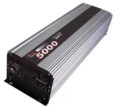 5000W Pure Sine Wave Power Inverter 12V to 110V AC Converter - Perfect for RVs, Camping, Emergency Backup & Off-Grid Power Supply