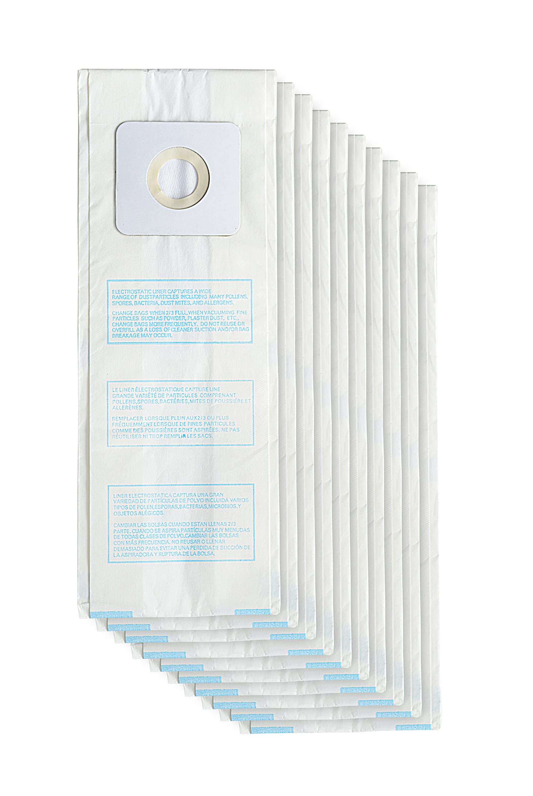 Premium Panasonic U & U3 Upright Vacuum Bags Replacement - 10 Pack | HEPA Filter Compatible | Ideal for Pet Hair, Allergies & Deep Cleaning