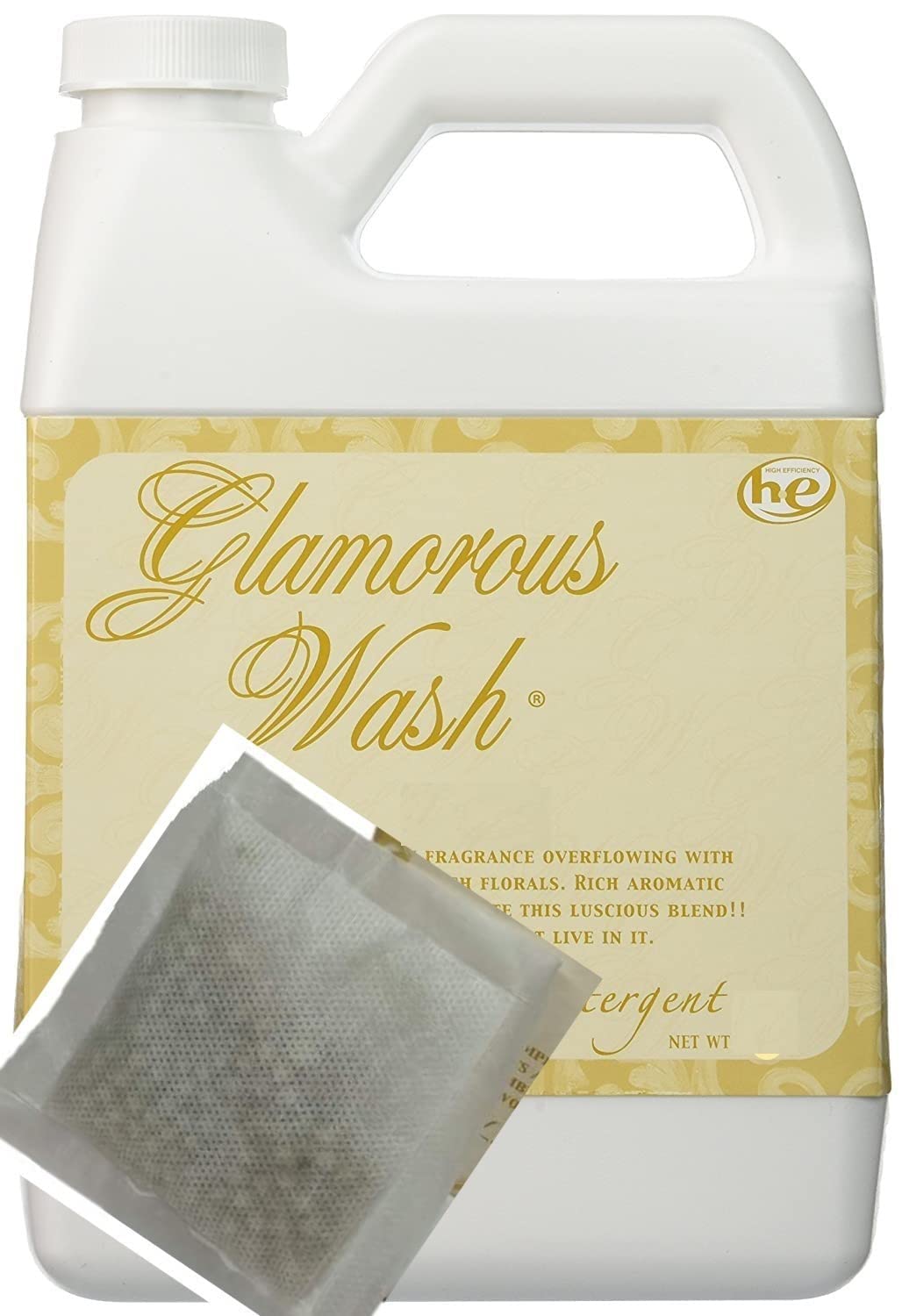 Tyler Candle Company Tyler ENTITLED Glamorous Fine Laundry Detergent - 128 oz Premium Liquid Detergent for Delicates & Luxury Fabrics | Perfect for Silk, Lingerie & High-End Clothing Care
