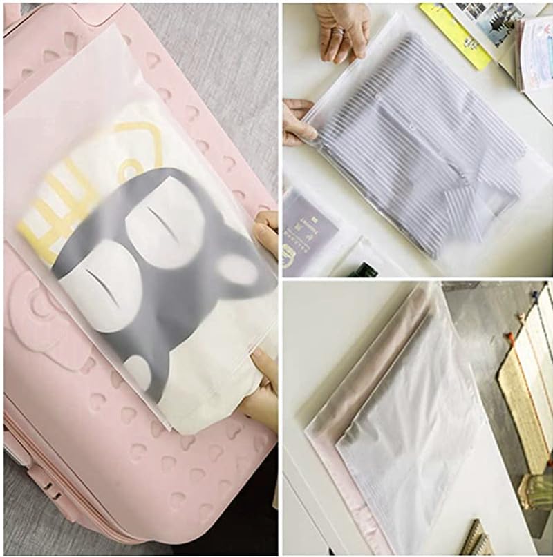 100 Pcs 6x8 Inch Resealable Ziplock Plastic Storage Bags - Small Zipper Packaging Bags for Makeup, Toiletries, Underwear & Organizing Jewelry, Crafts, Snacks - Durable Poly Bags for Home, Travel & Retail Use