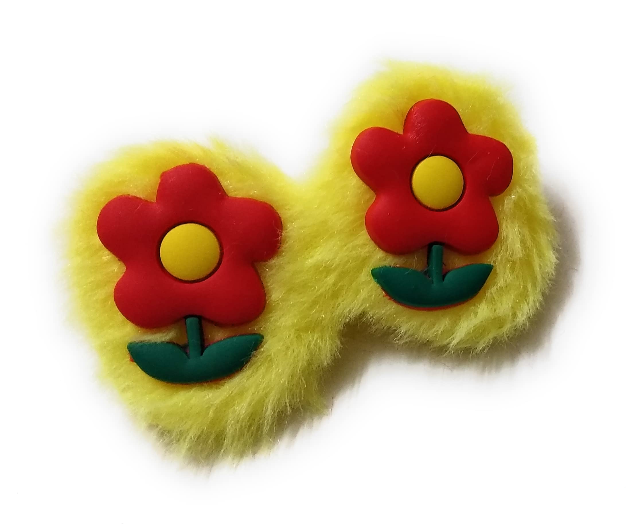 Adorable Furry Bow Hair Clips for Baby Girls & Kids - 6-Piece Set | Soft Hair Accessories for Toddlers, Infants & Children | Perfect for Parties, School & Daily Wear