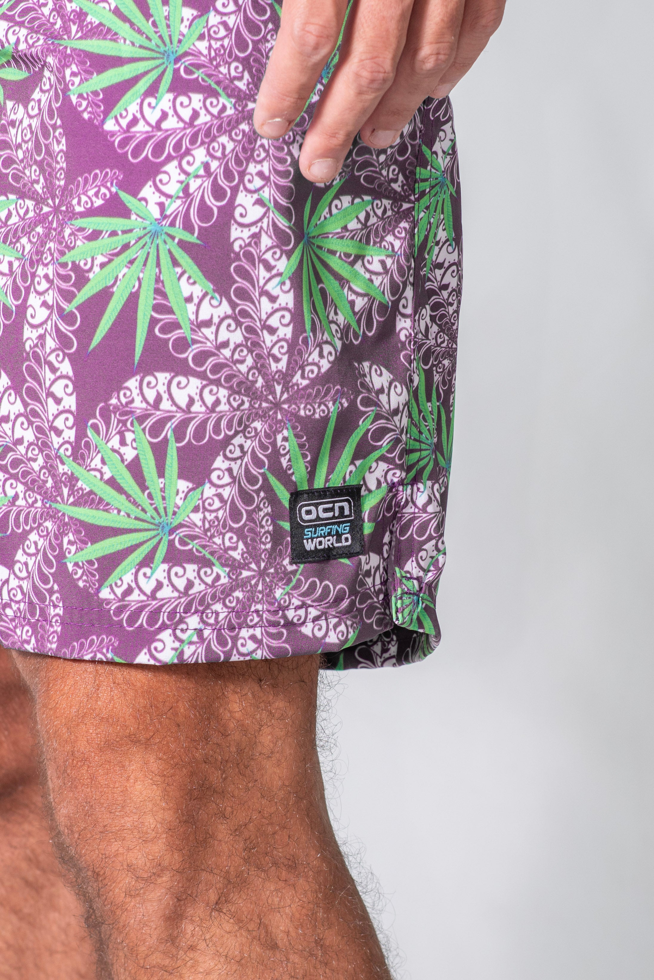 OCN H TDB Arrecife ST 18 Green Bathroom Shorts - Comfortable Swim Shorts for Beach, Pool & Vacation