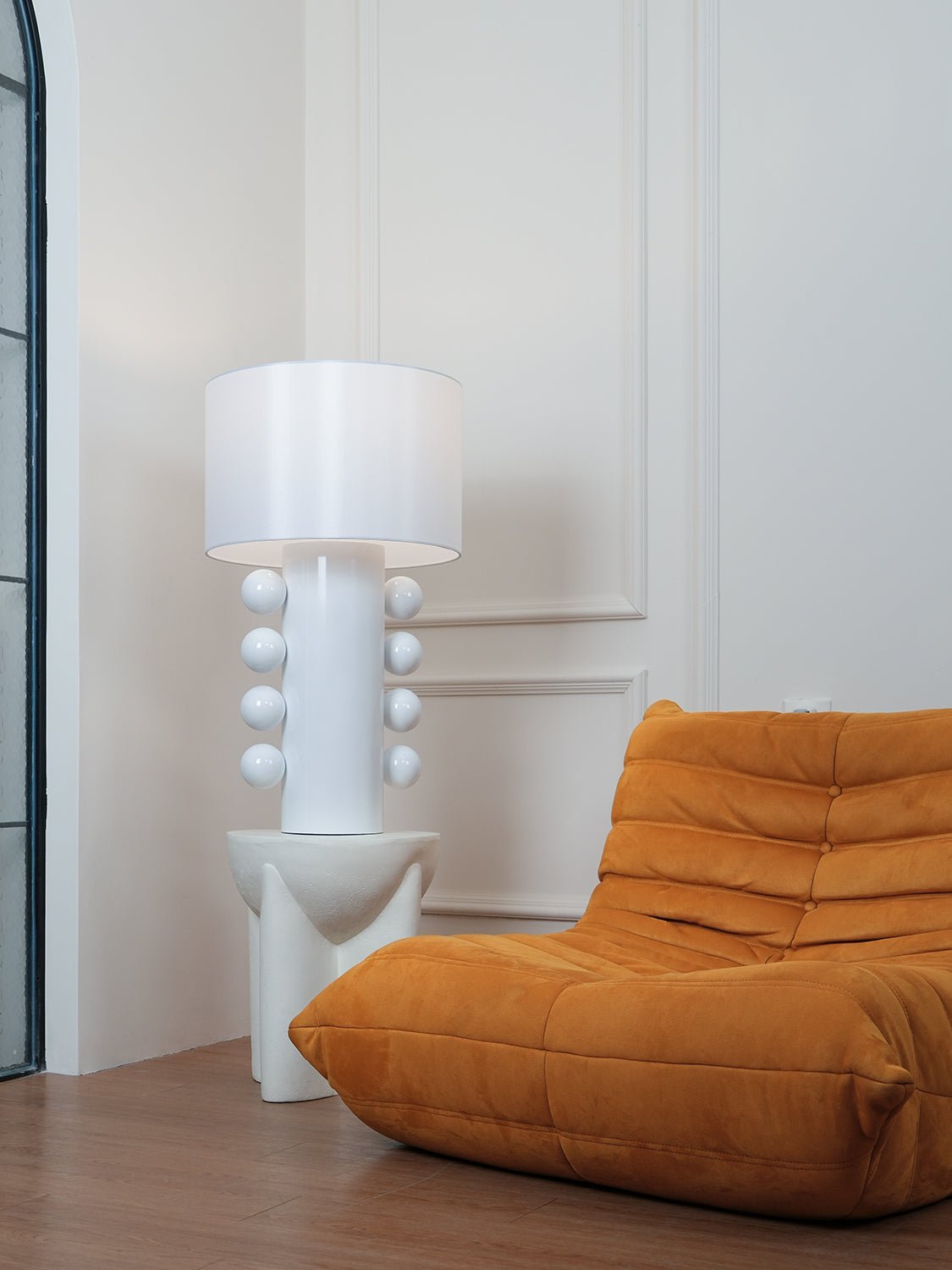 Tiglia Modern LED Table Lamp - Adjustable Brightness, USB Charging Port, Bedside Nightstand Light for Living Room, Bedroom & Office