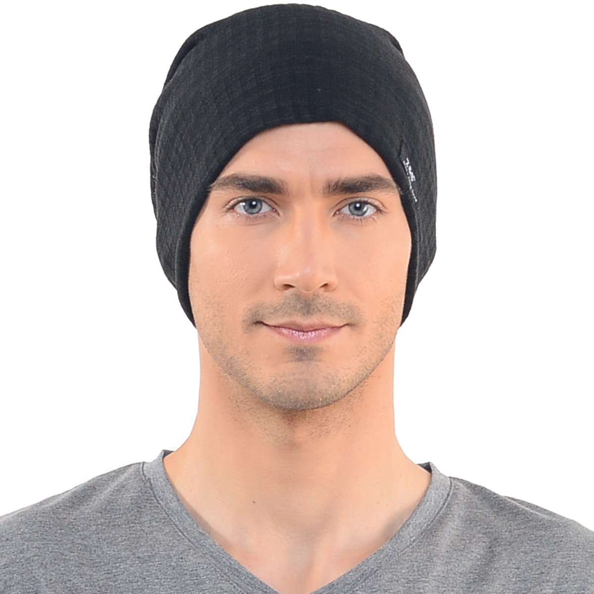 FORBUSITE Men's Distressed Thin Slouch Beanie Hat - Skull Cap for Summer - Lightweight Stretchy Beanie for Casual Wear, Outdoor Activities & Street Style