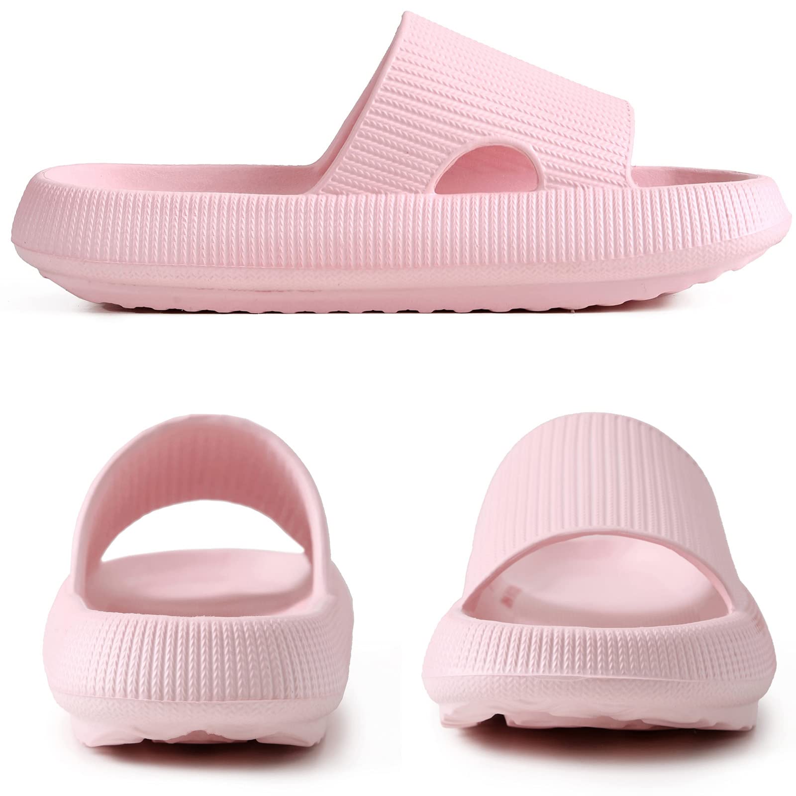 Cloud Slippers for Women & Men - Ultra Soft Pillow Slides with Non-Slip Thick Sole - Comfortable Shower & Bathroom Sandals | Perfect for Spa, Home Relaxation & Indoor Use