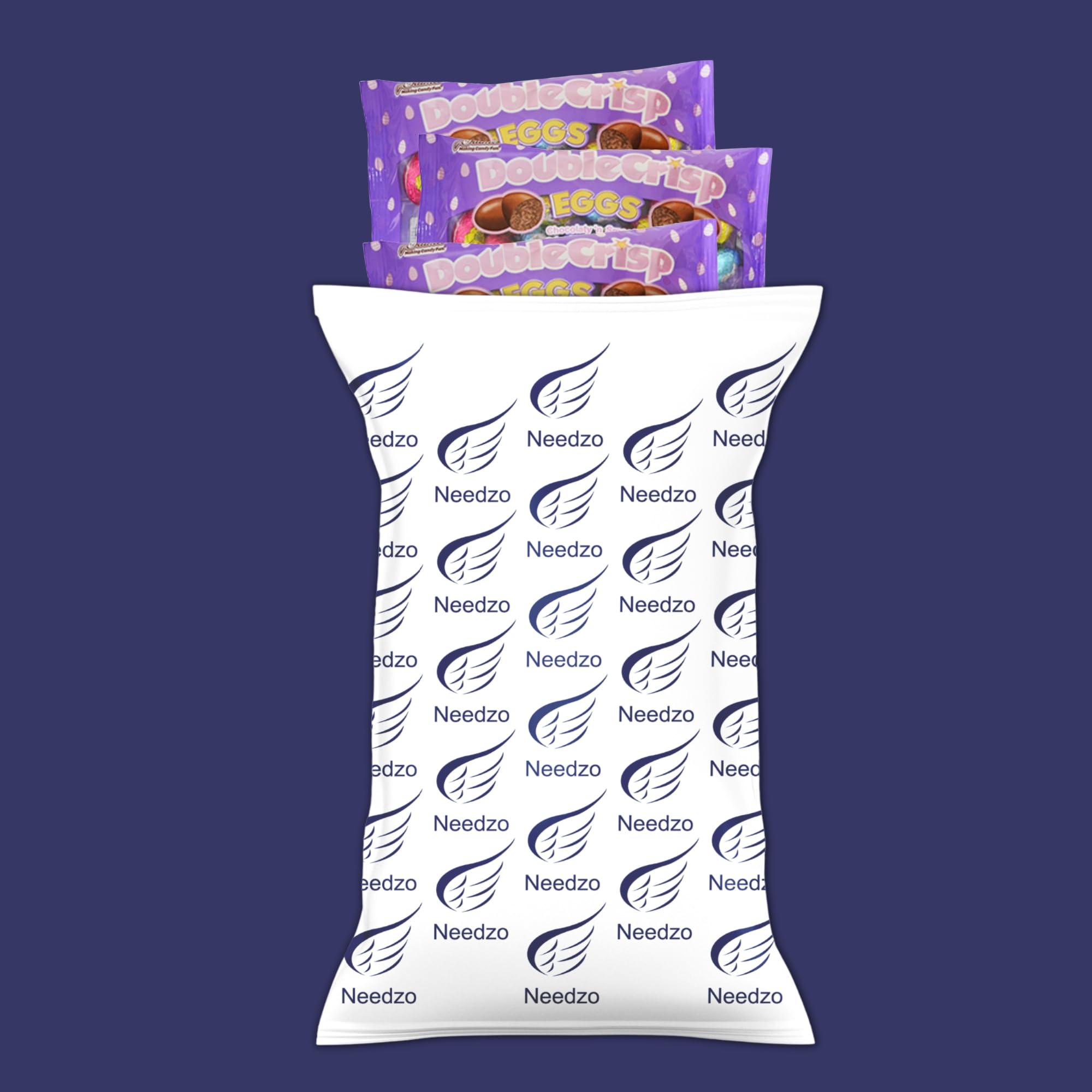Needzo Crispy Milk Chocolate Eggs - Individually Foil Wrapped, 4.5oz (3-Pack) | Delicious Easter Treats, Party Favors & Gift Ideas