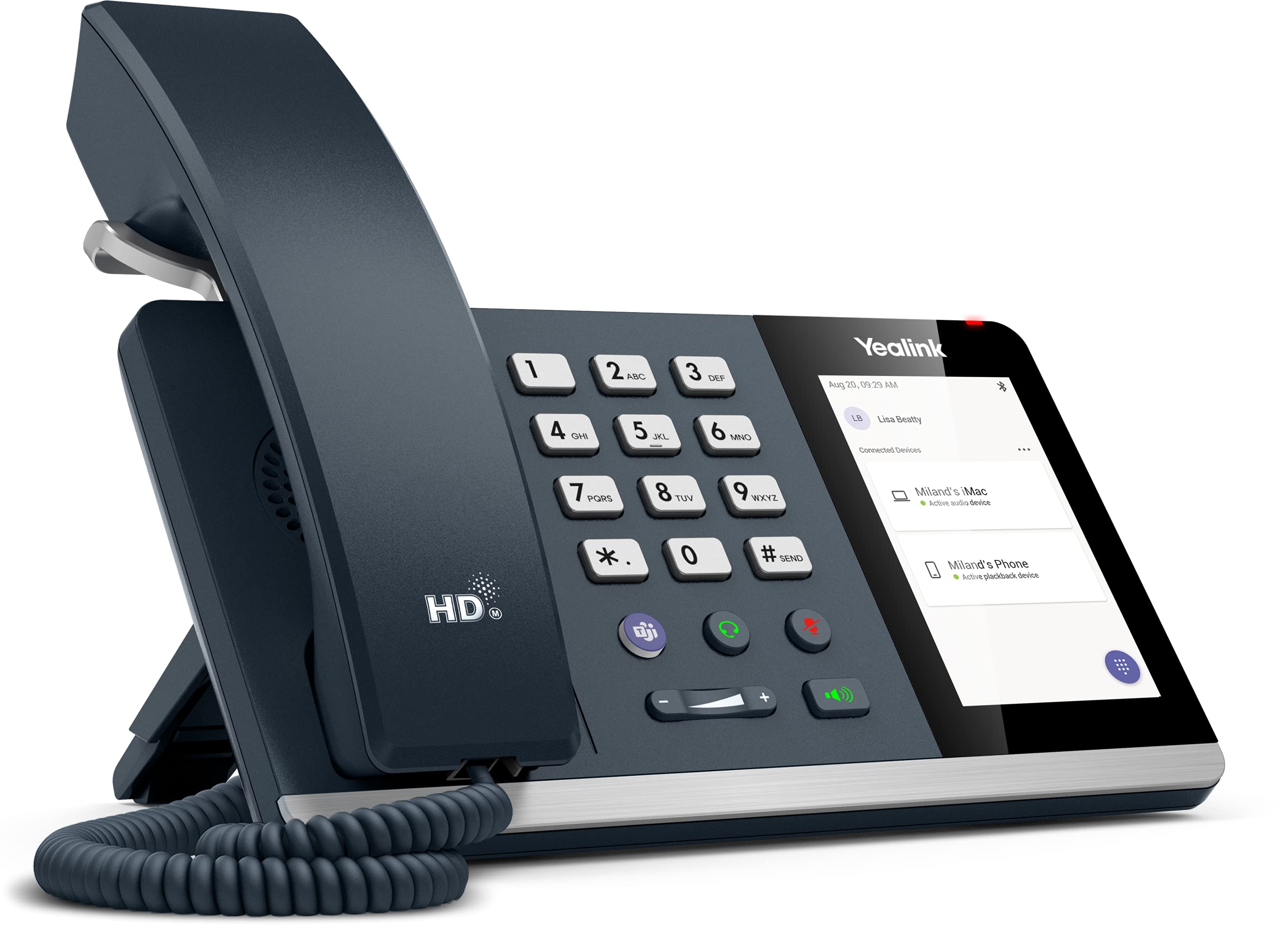 Yealink MP50 USB Business Phone - Microsoft Teams & UC Compatible for Office Communication & Remote Work