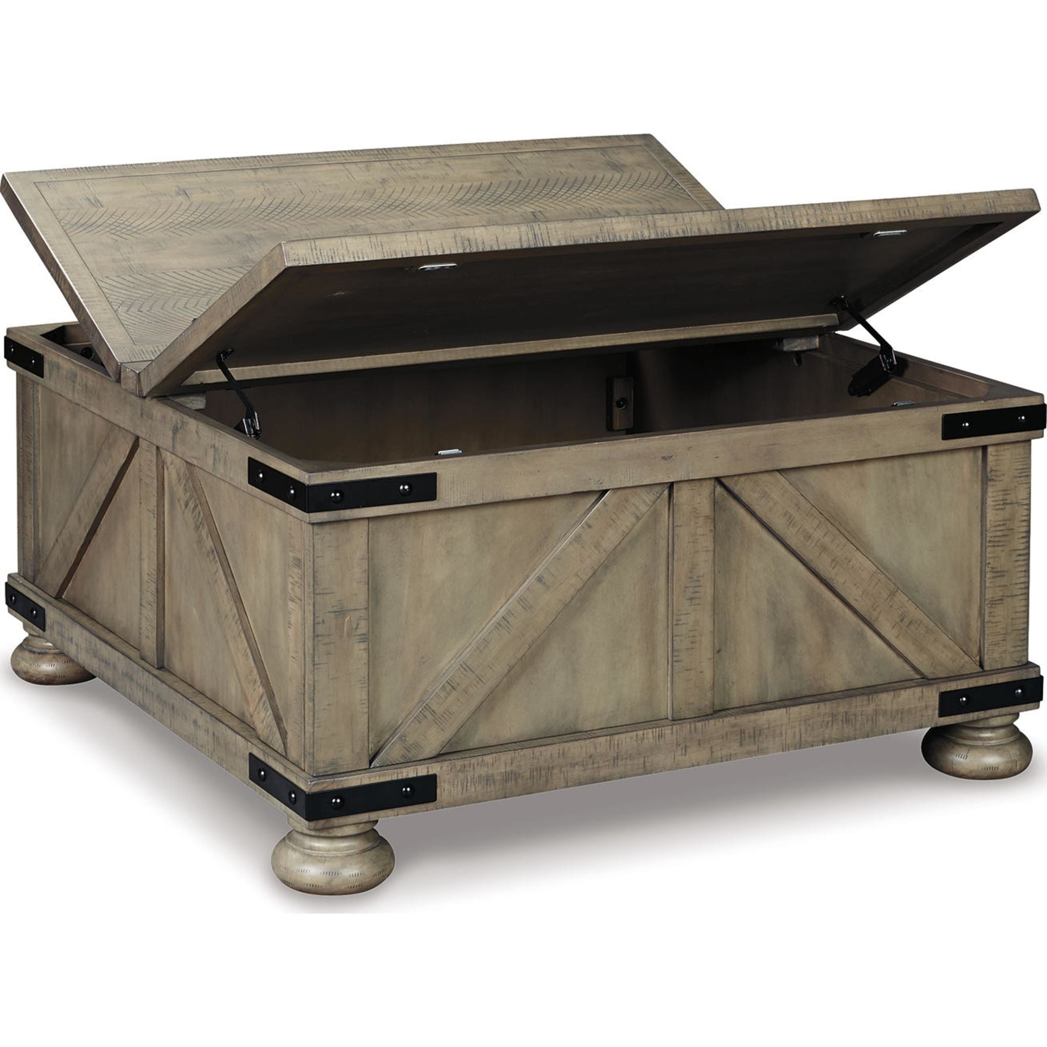 Modern Aldwin Coffee Table in Gray - Stylish Living Room Furniture for Small Spaces, Home Decor & Office Use