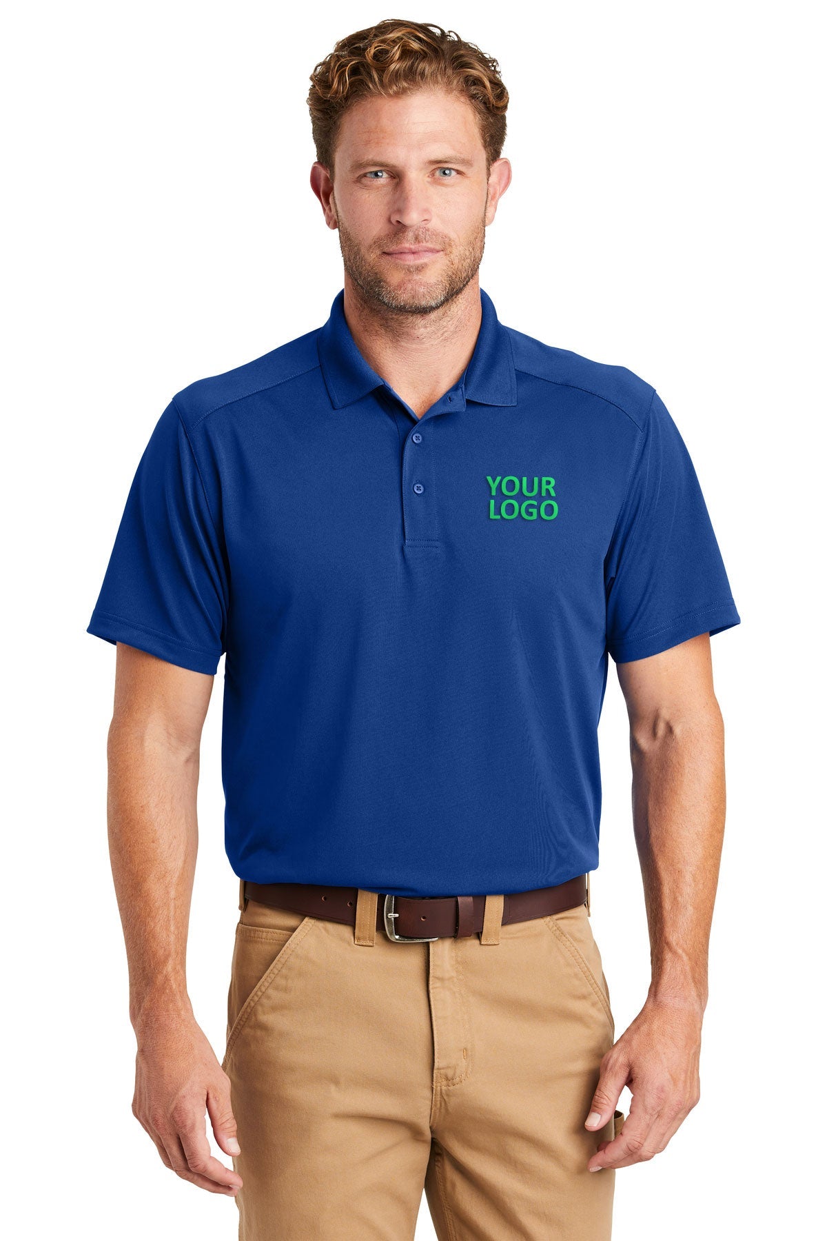 CornerStone Lightweight Polo Shirt for Men - Royal Blue - Breathable & Comfortable for Golf, Work & Casual Wear