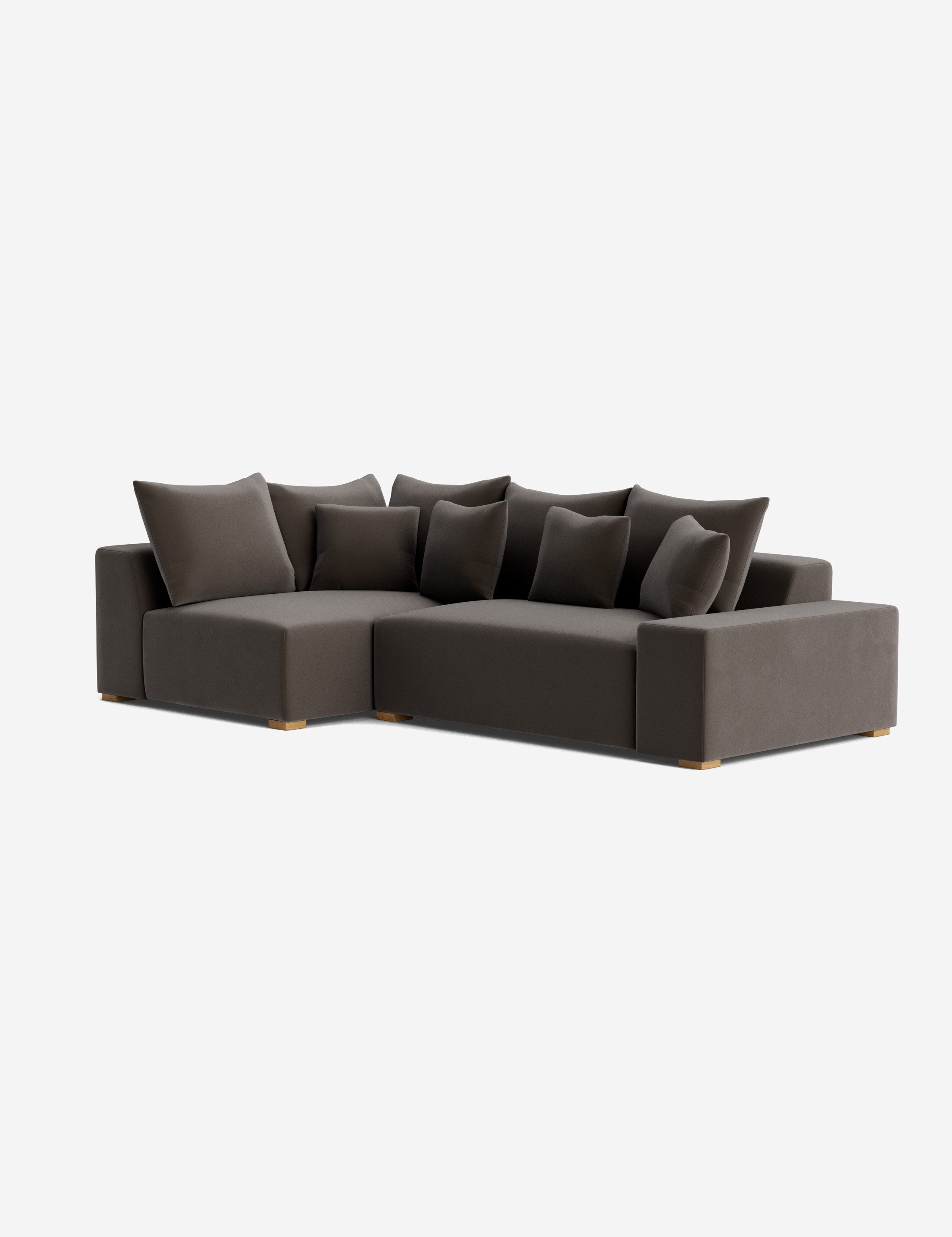 Stylish Clayton Sectional Sofa - Modern L-Shaped Couch for Living Room, Home Theater & Lounge Areas | Comfortable Fabric Upholstery & Spacious Seating