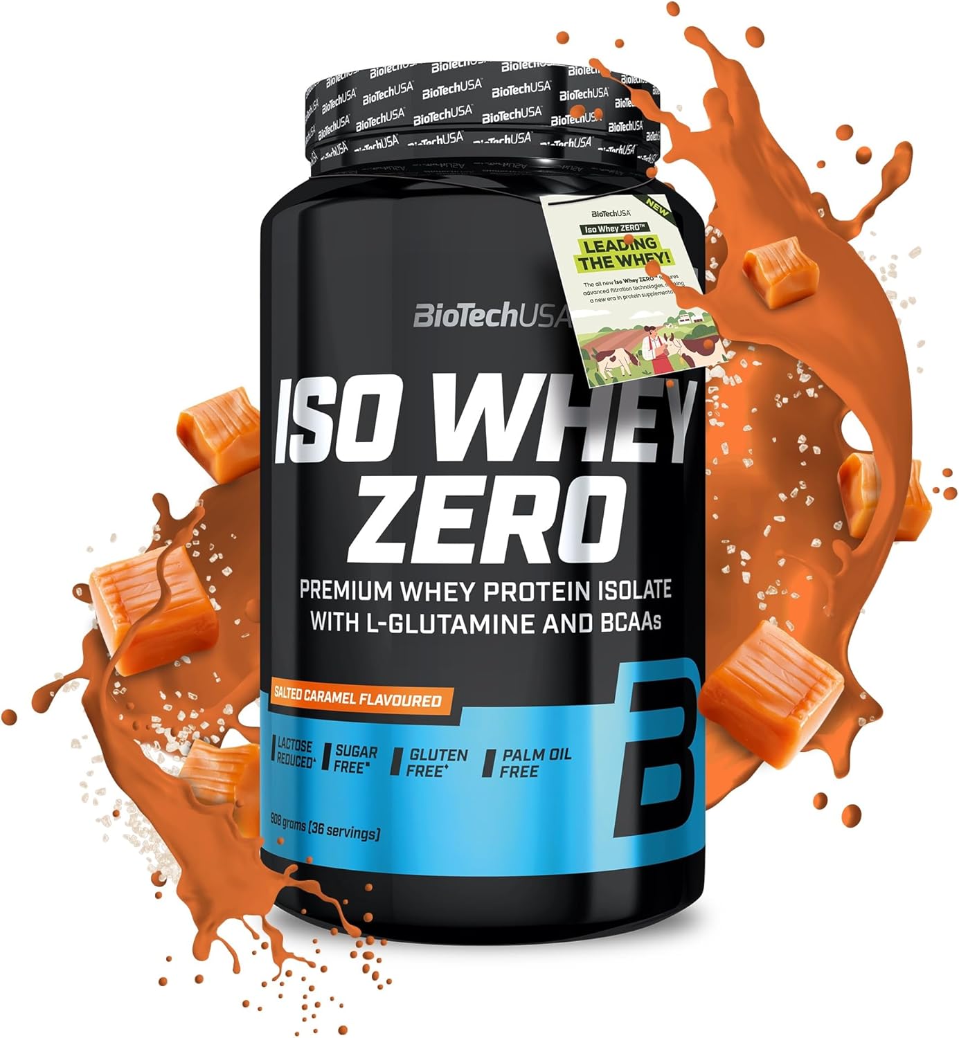 BioTechUSA Iso Whey Zero 908g - Premium Zero Carb Whey Protein Powder for Muscle Recovery & Growth - Ideal for Post-Workout, Gym & Fitness Enthusiasts