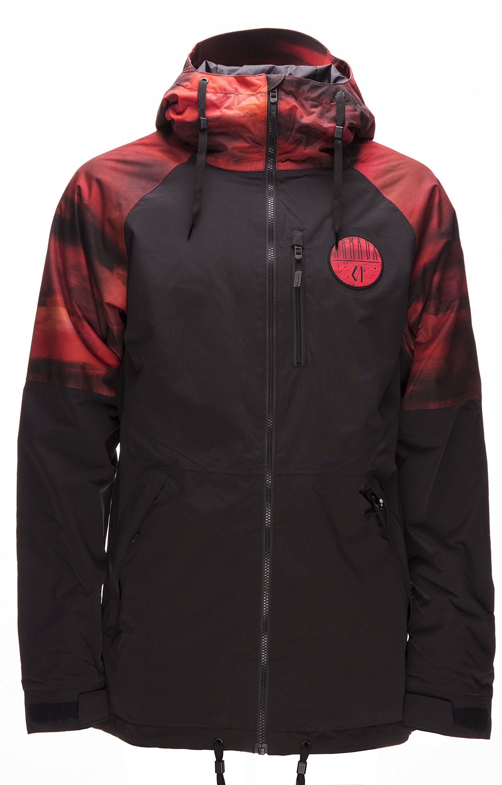 Armada Carson Insulated Jacket for Men - Waterproof Winter Coat with Hood - Black - Size Large - Perfect for Skiing, Snowboarding & Outdoor Adventures