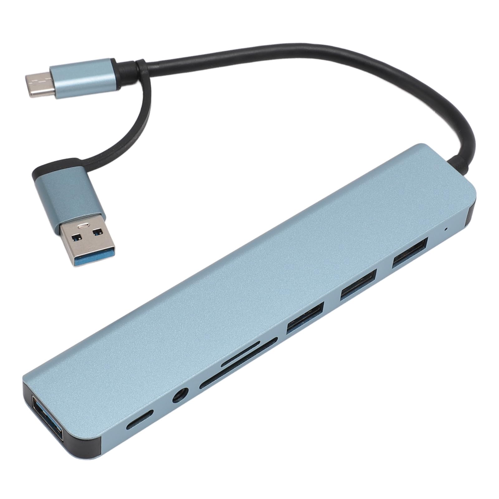 USB C Hub 7-in-1 Multiport Adapter with 4K HDMI, USB 3.0/2.0 Ports, SD/TF Card Reader - USB C Docking Station for MacBook Pro/Air, Dell XPS, HP, Lenovo Laptops - Perfect for Home Office, Gaming & Travel