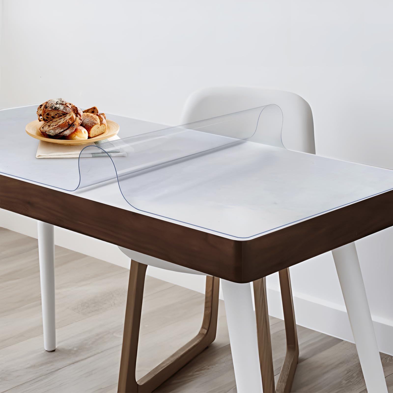 Vicwe Clear Table Cover Protector 36x60 Inch, 1.5mm Thick Waterproof Desktop Protector for Writing Desk, Coffee Table, Dining Room Table, Perfect for Home, Office, and Classroom Use