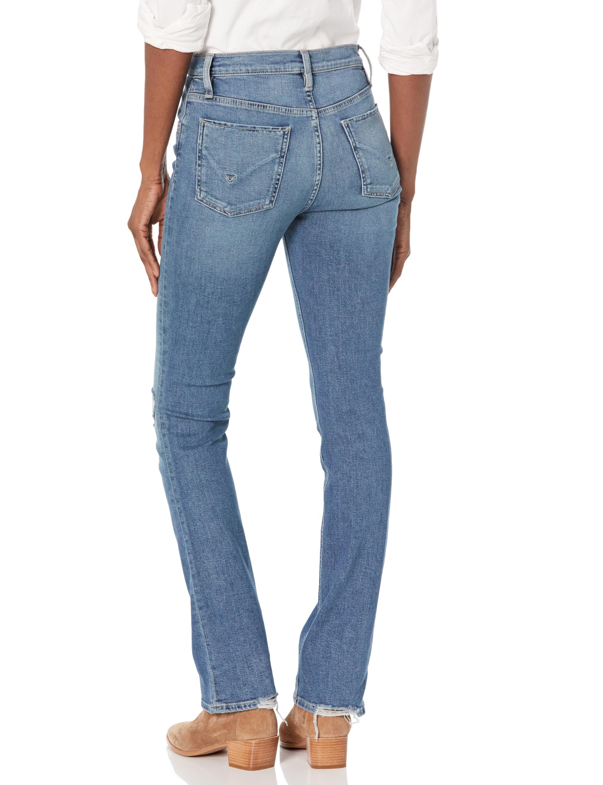 HUDSON Women's Barbara High-Rise Bootcut Jeans - Stylish & Comfortable Denim Pants for Casual Wear, Work & Night Out