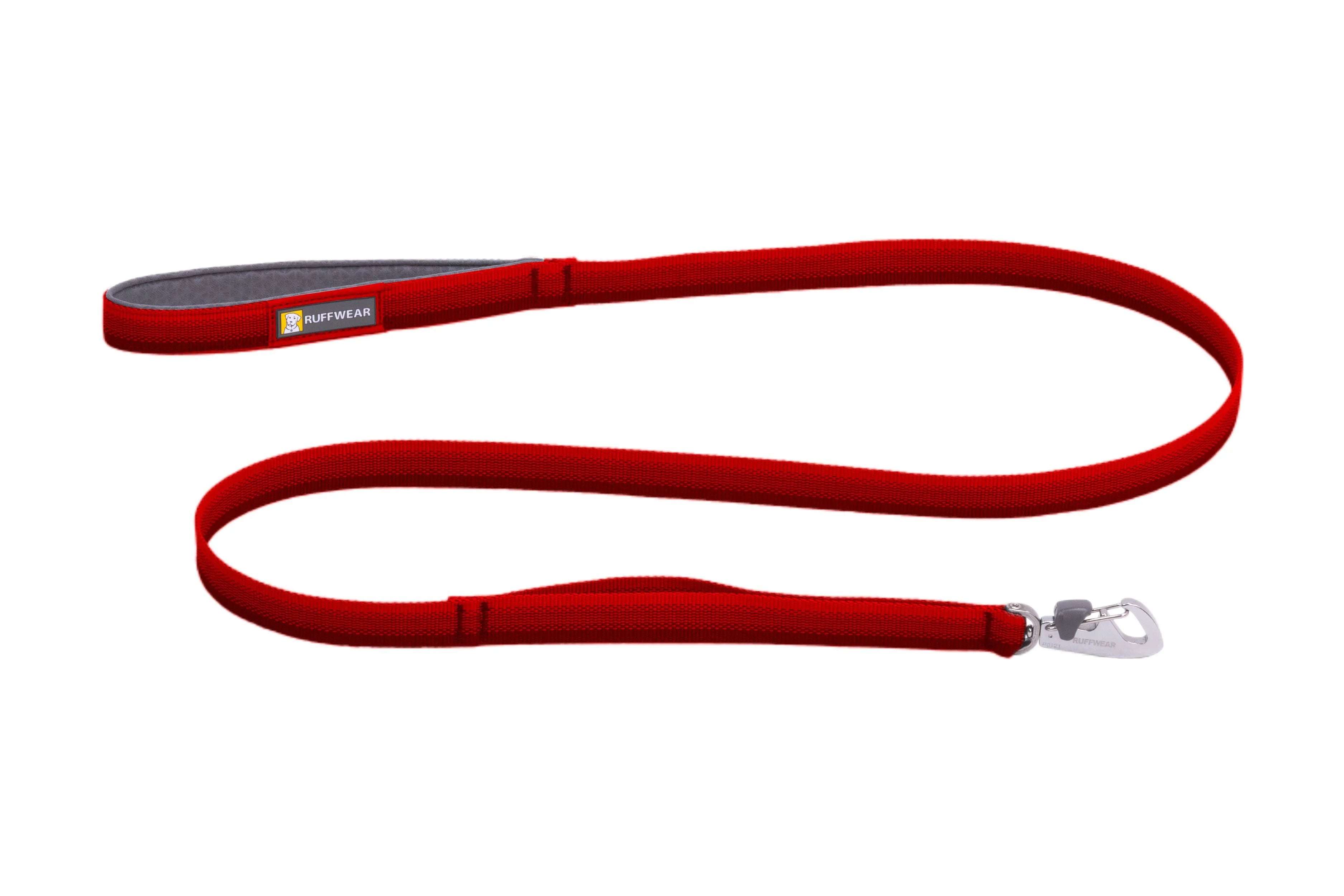 **Ruffwear Front Range Dog Leash - Red Canyon | Durable & Adjustable for Hiking, Running & Daily Walks**