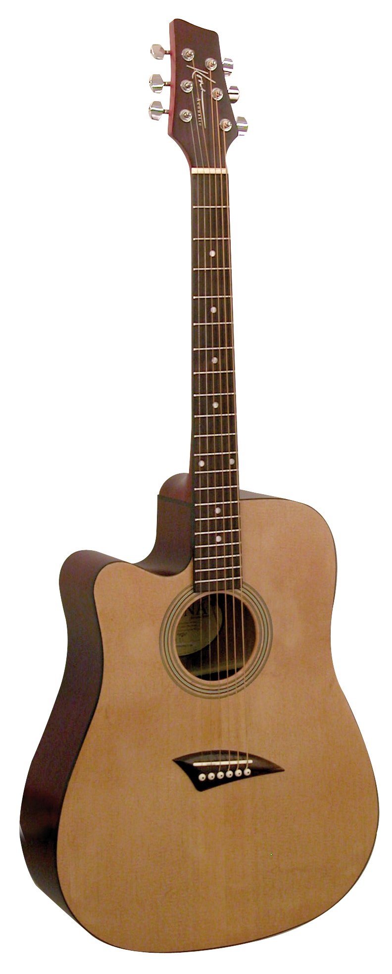Kona K1L Left-Handed Acoustic Dreadnought Cutaway Guitar - Natural High Gloss Finish | Perfect for Beginners & Left-Handed Players, Ideal for Home Practice & Live Performances