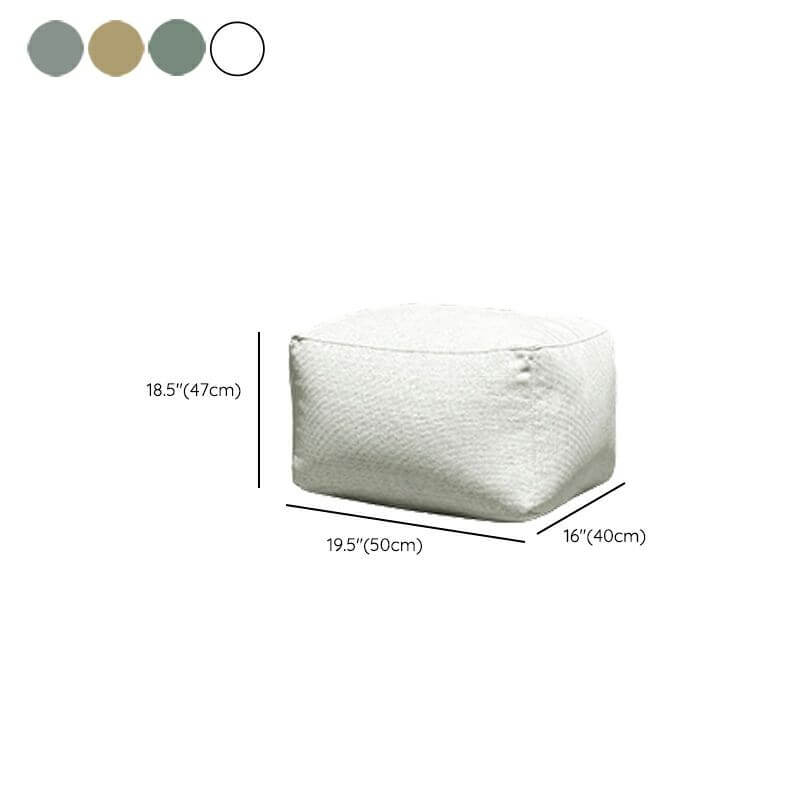 Premium Large Solid Color Cotton Blend Bean Bag Chair - Pre-Filled with Polypropylene Beans for 2 People - Perfect for Living Room, Game Room & Dorm Relaxation