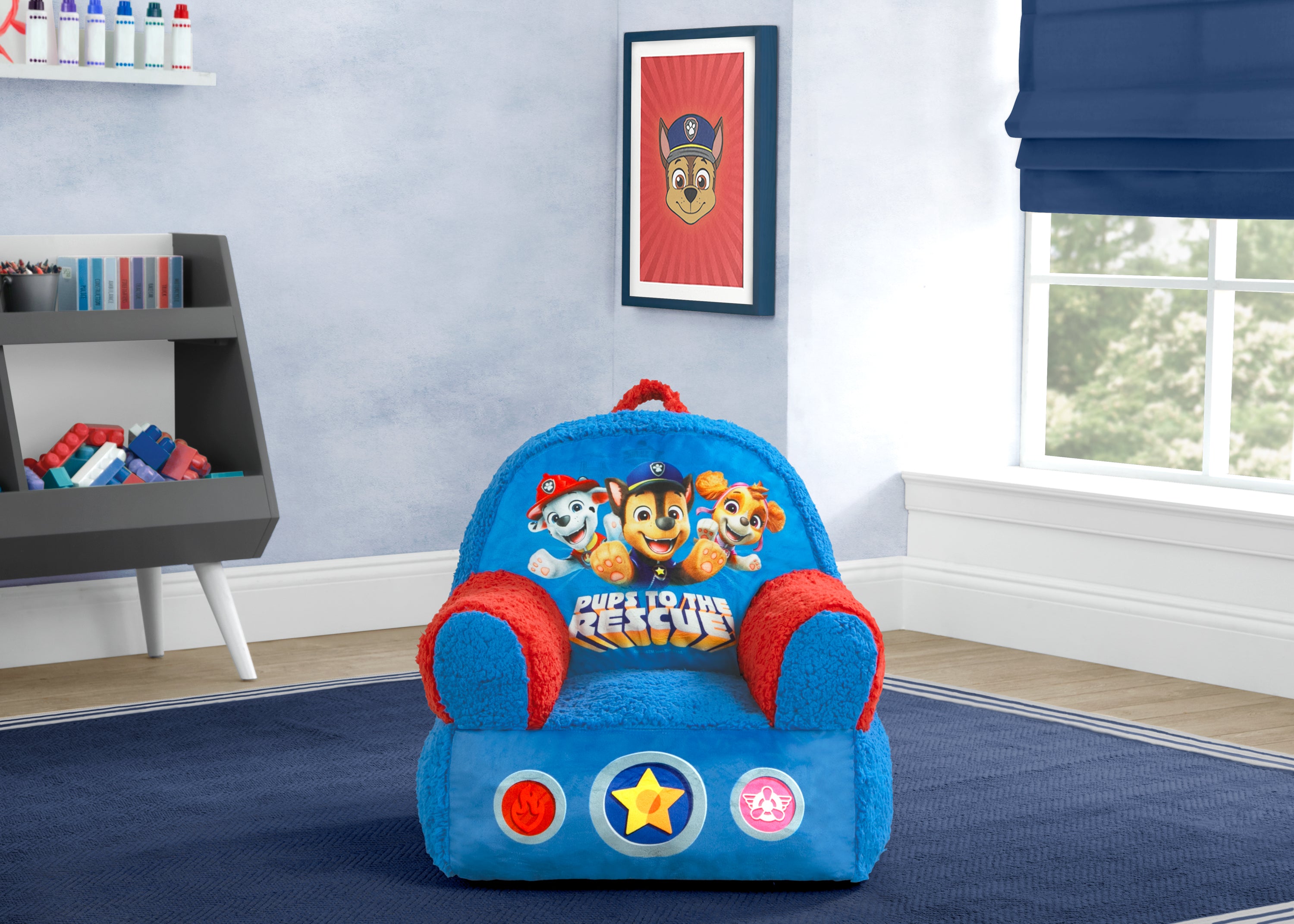 PAW Patrol Cozee Buddy Chair - Kids Plush Armchair for Playroom, Bedroom & Nursery | Perfect for Reading, Relaxing & Playtime