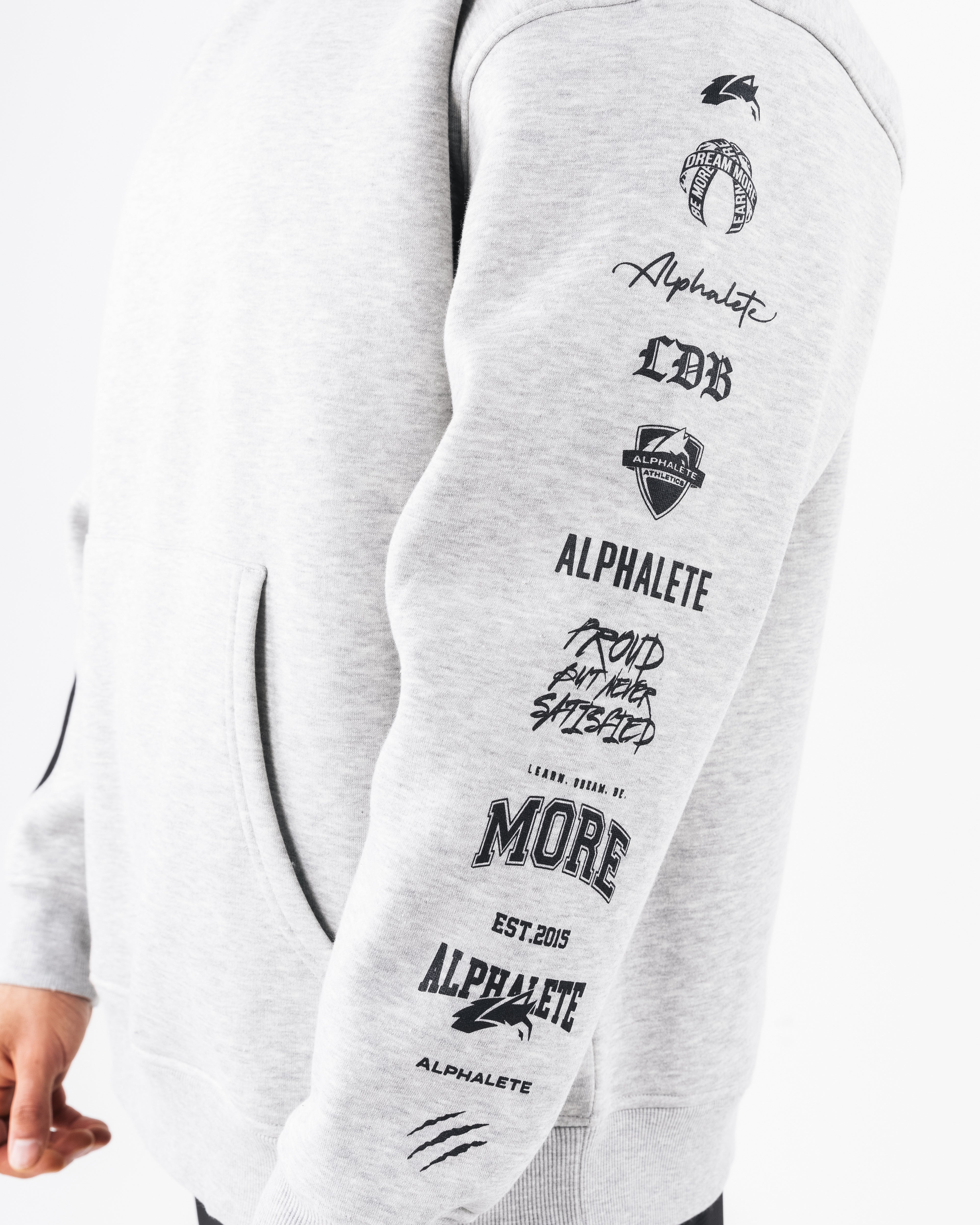 Core Stripe Hoodie for Men & Women - Soft Heather Grey Pullover Sweatshirt | Casual Streetwear, Loungewear, and Outdoor Activities