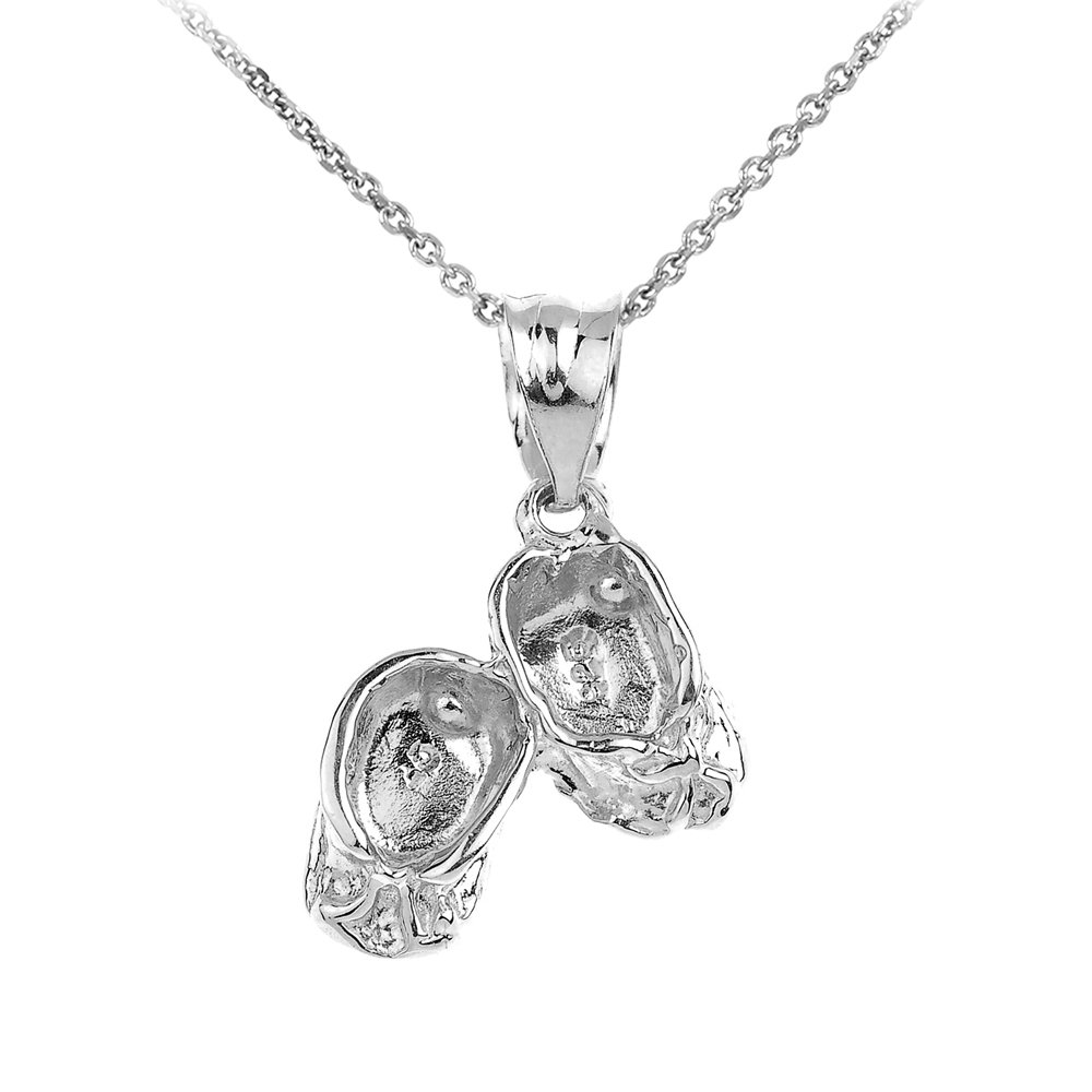 925 Sterling Silver Baby Girl Shoes Charm Pendant Necklace - Dainty Infant Footprint Jewelry for Christening, Baptism & Newborn Gifts | Perfect for Baby Showers, First Birthday & Keepsake