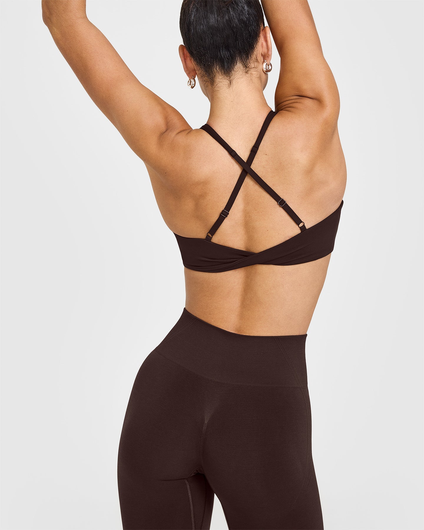 Unified Micro Bralette - 70% Cocoa Color Seamless Comfort Bra for Women | Perfect for Yoga, Lounge & Everyday Wear
