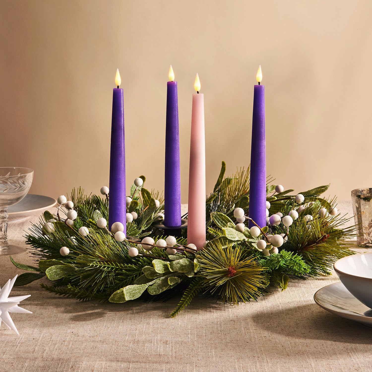 Battery Operated Flameless Candles Set of 4 - 9