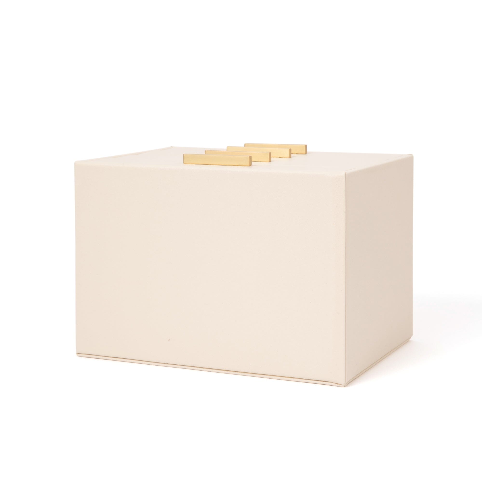 White 4-Section Drawer Jewelry Box - Perfect for Organizing Necklaces, Rings & Earrings on Dresser or Vanity