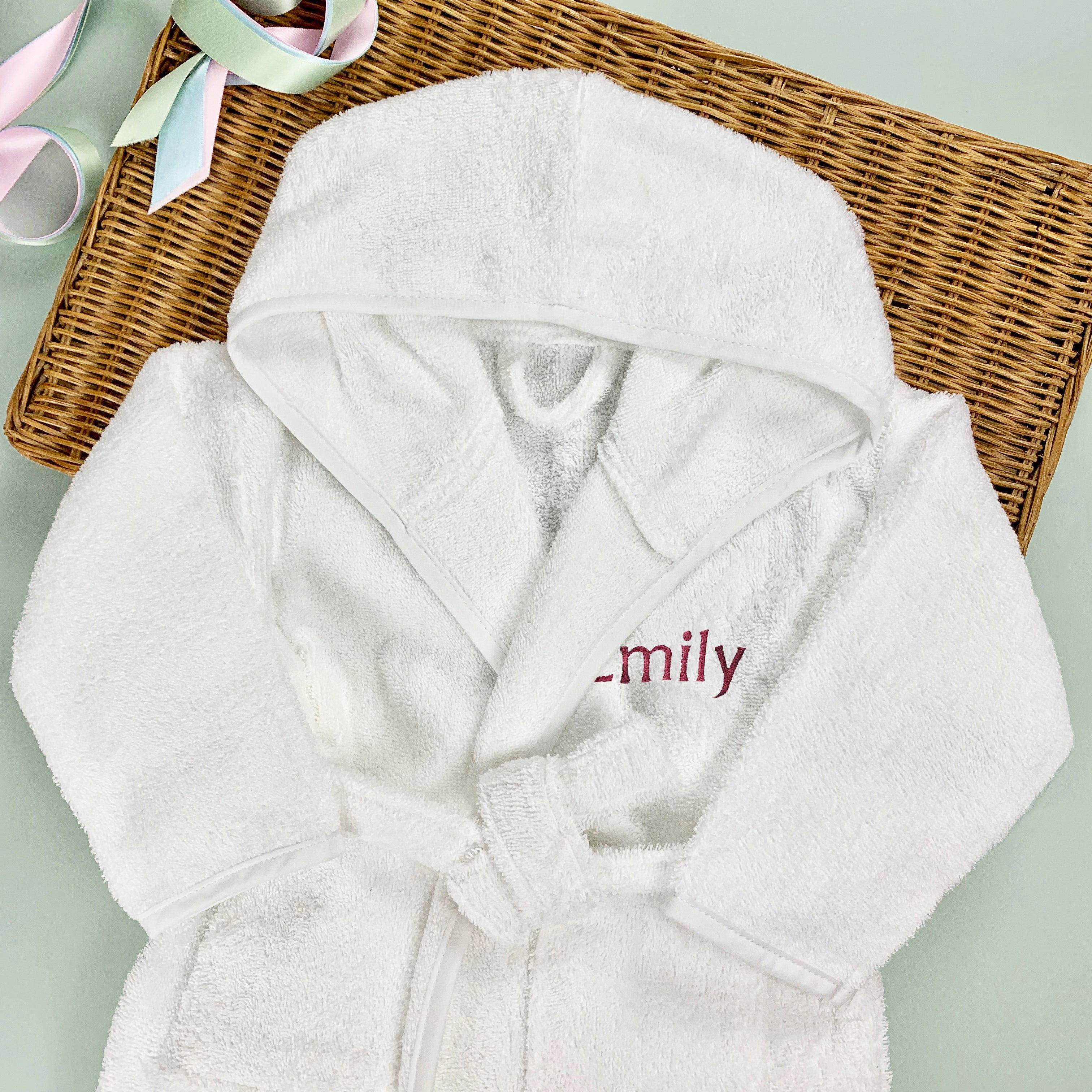 Personalized Pink Bathrobe for Toddlers 1-2 Years - Soft & Cozy Baby Bathrobe for Post-Bath, Spa & Lounging at Home