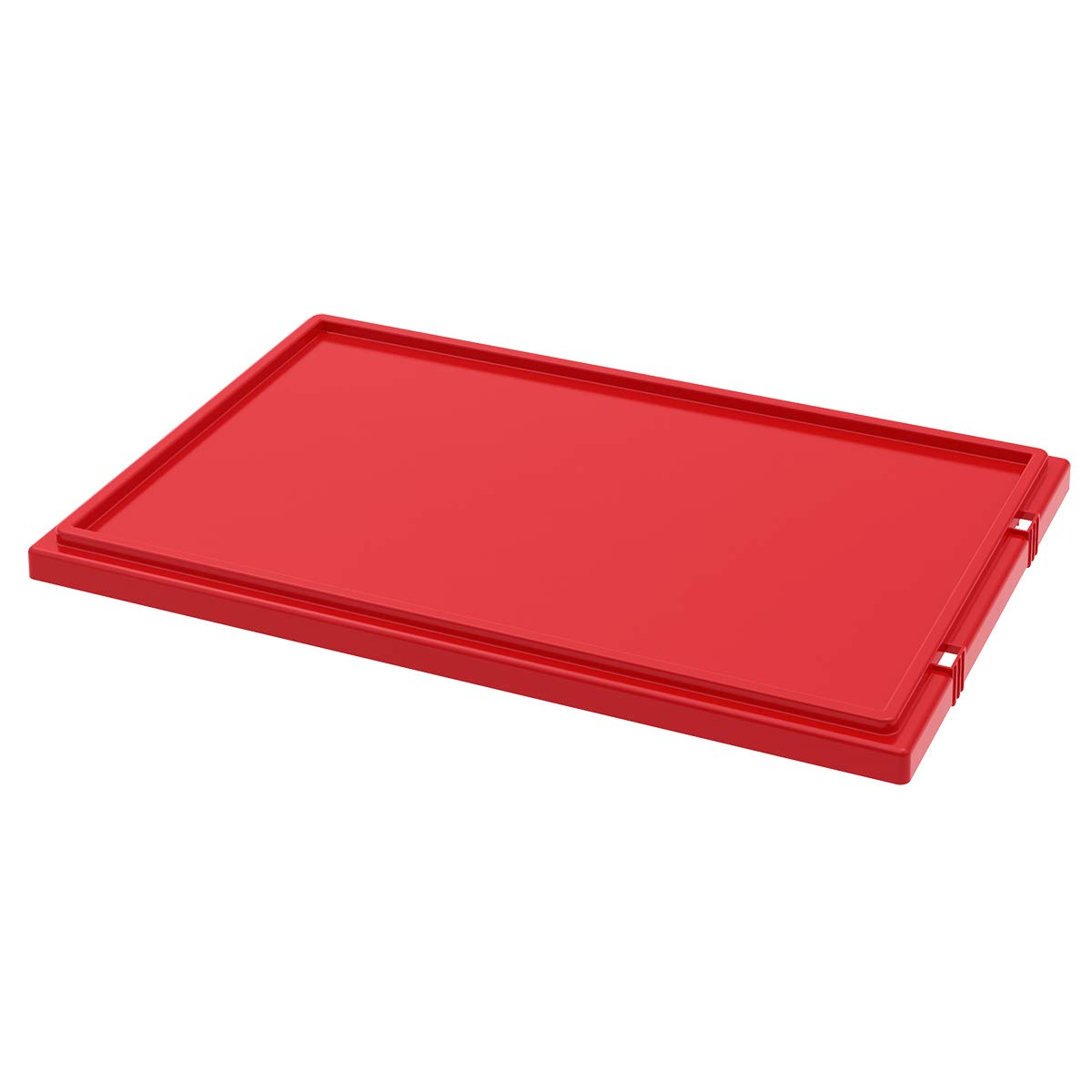 Akro-Mils 35301 Red Plastic Nest and Stack Storage Tote Lid (3-Pack) - Durable Organizer for Garage, Workshop & Home Storage Solutions