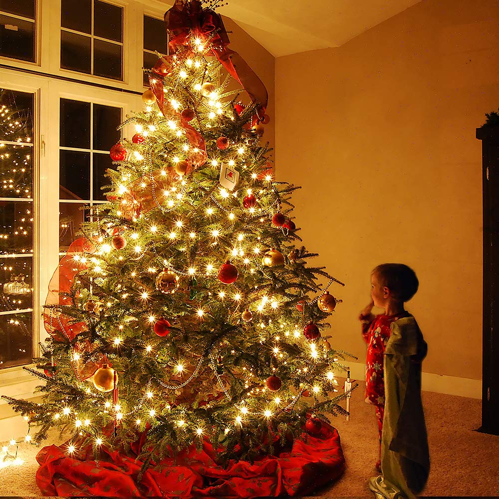 Brizled 100 LED Christmas Lights - 33ft Connectable String for Tree & Party Decor