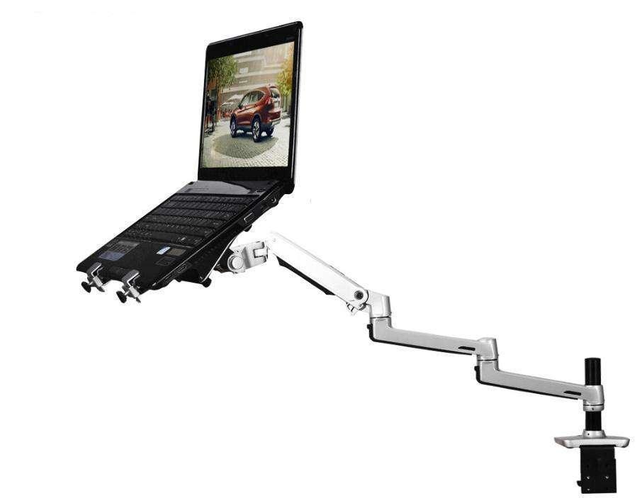 Aluminum Alloy Monitor Mount Stand - Ultra Long Adjustable Full Motion Arm for Computer Screens | Perfect for Home Office, Gaming Setup & Workspace Ergonomics