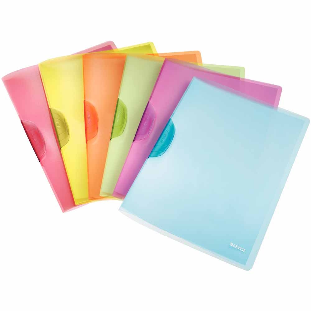 Esselte Leitz ColorClip Magic A4 Desk Folder - Dark Grey PP for Office Organization & Document Storage