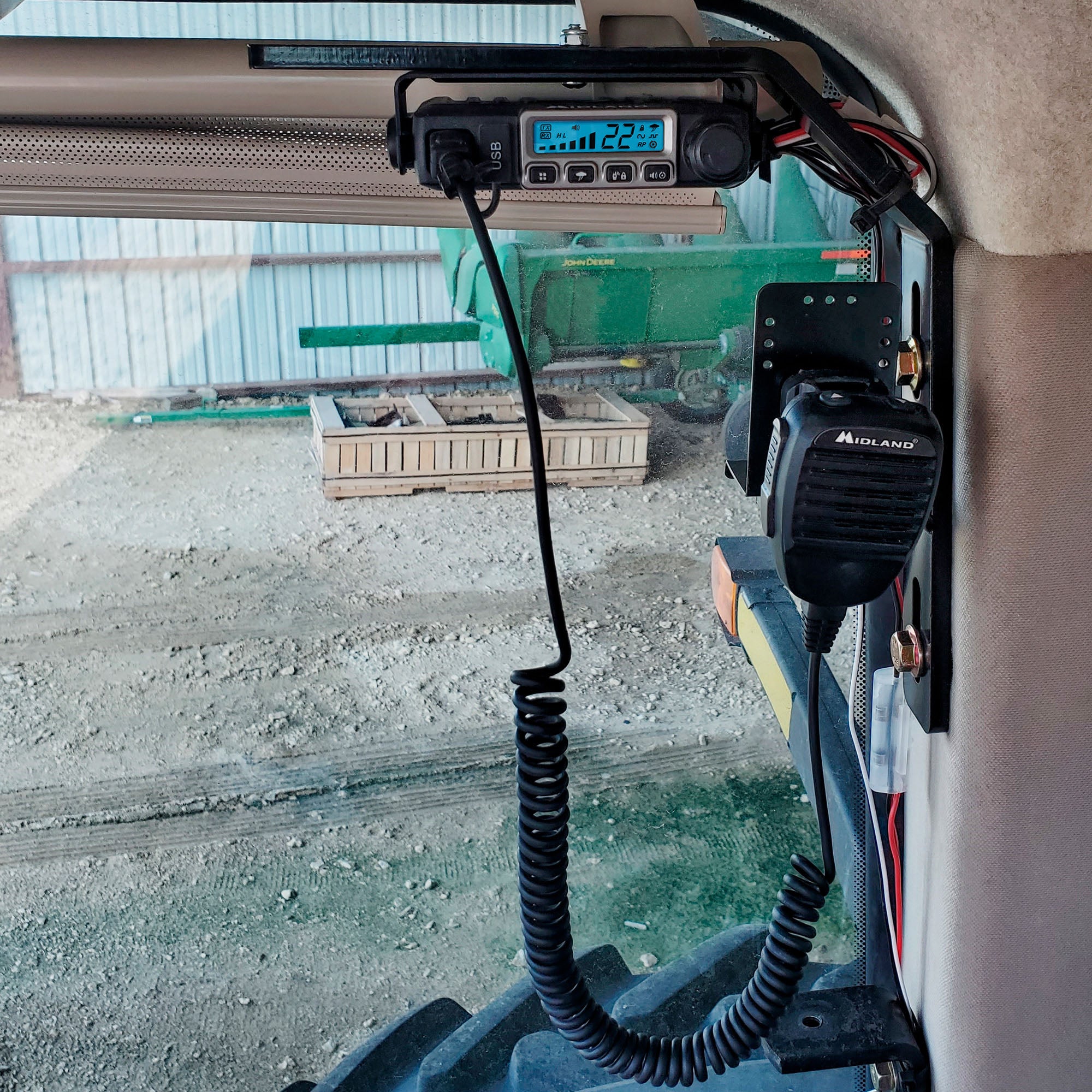 John Deere Command View Mount MXMTJD02 - Universal Tractor Accessory for Enhanced Visibility & Control | Ideal for Farming, Landscaping & Heavy Equipment Operation