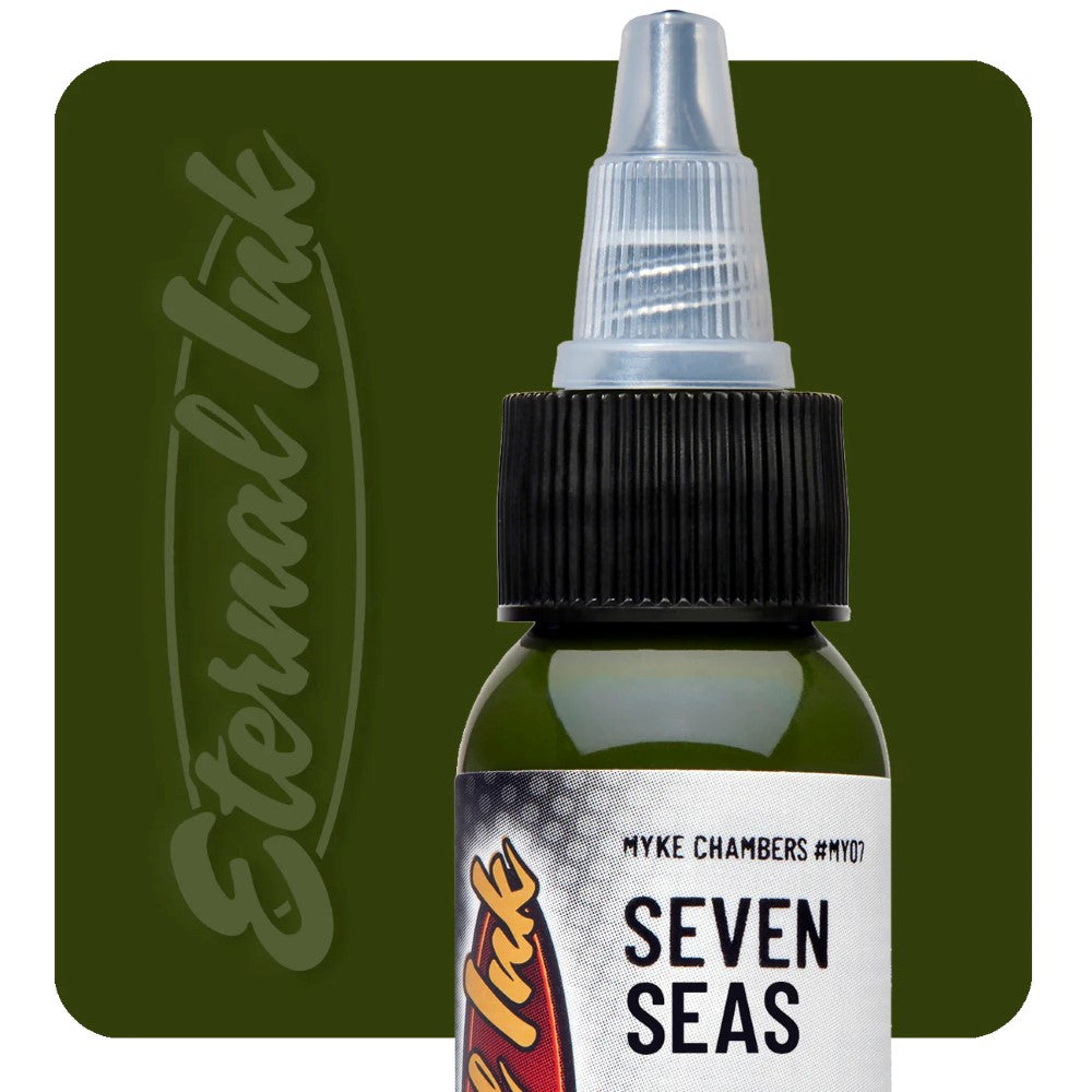 Eternal Ink Tattoo Supply Kit by Myke Chambers - Seven Seas Collection for Professional & DIY Tattoo Artists | Perfect for Studio Work & Home Tattoo Practice